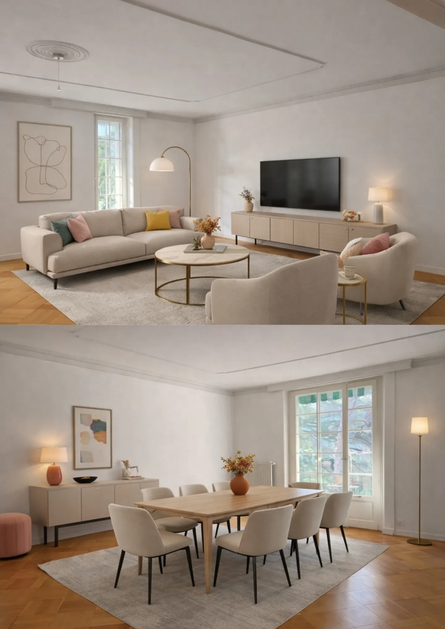 Sublime 5.5-room apartment in Pully-south with lease takeover on 01.05.2026 - Photo 2 of 7