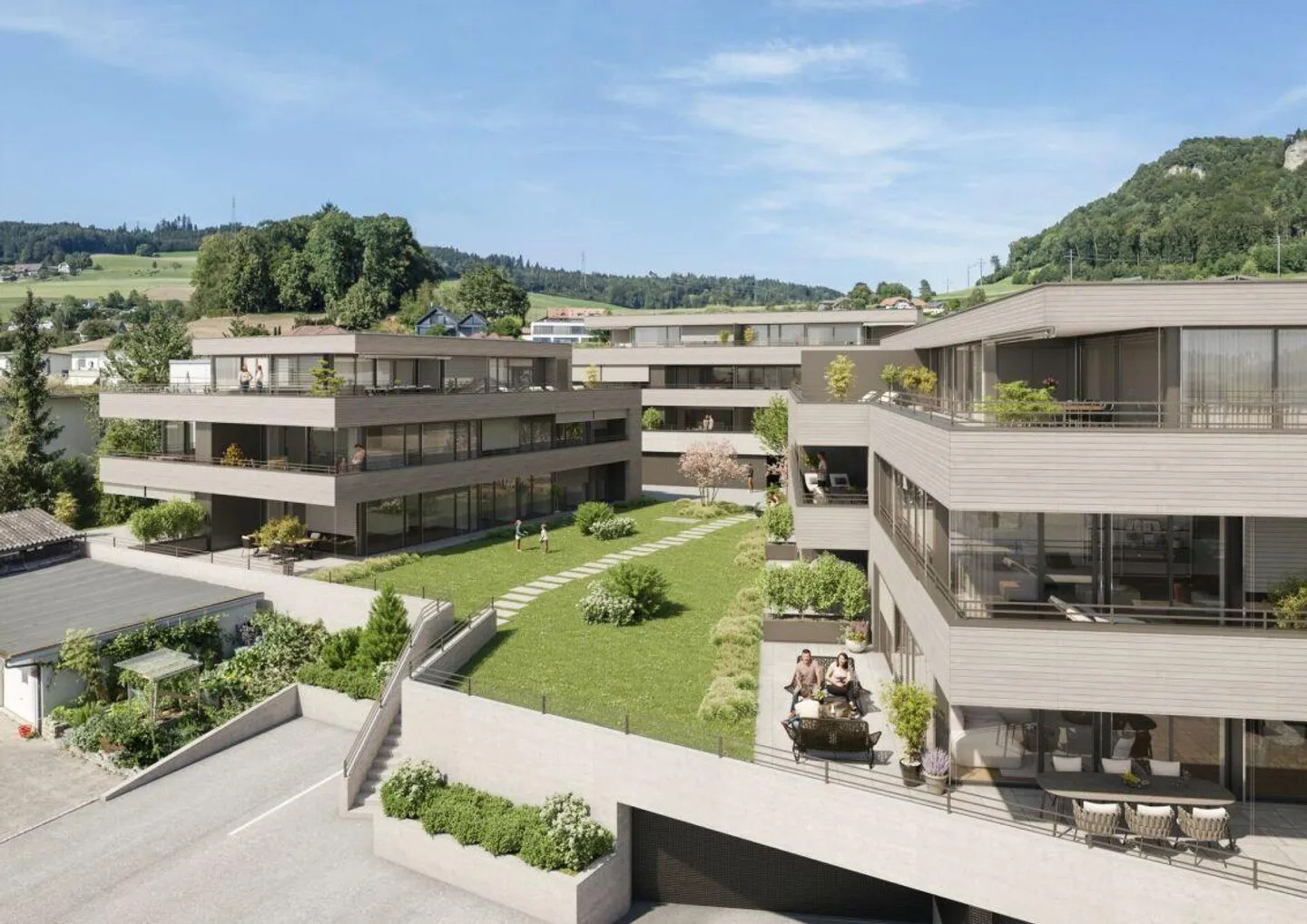 vivid - EDEL, EINGEBETTET UND AUSSICHTSREICH WOHNEN IN BOLLIGEN - Foto 4 von 7