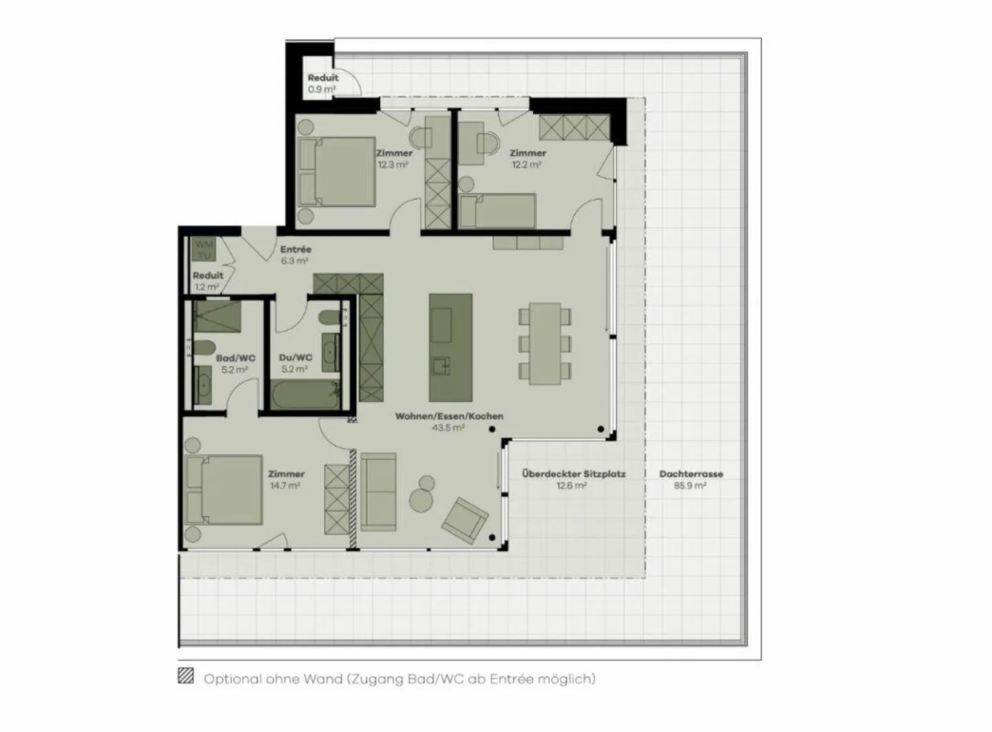 vivid - EDEL, EINGEBETTET UND AUSSICHTSREICH WOHNEN IN BOLLIGEN - Foto 6 von 7