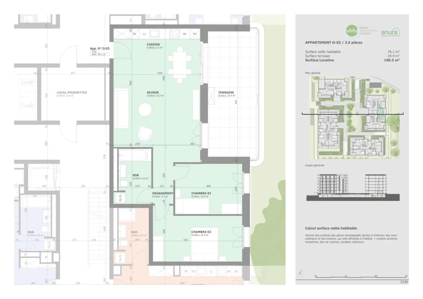 Prairie 4 - 3,5-Zimmer-Wohnung im Erdgeschoss - Foto 7 von 10