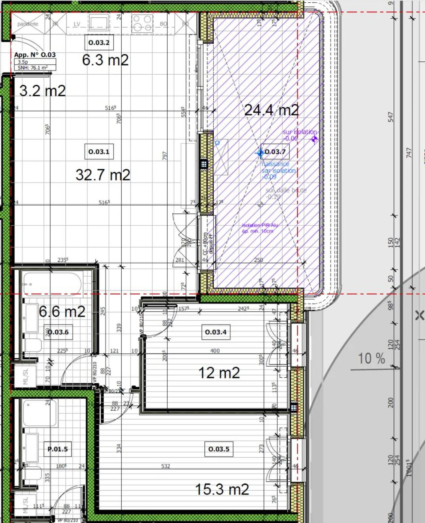 Prairie 4 - 3,5-Zimmer-Wohnung im Erdgeschoss - Foto 8 von 10