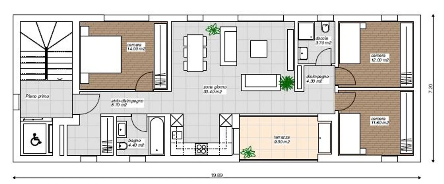 Zu verkaufen 4,5-Zimmer-Wohnung mit Terrasse in Gorduno - Foto 25 von 25