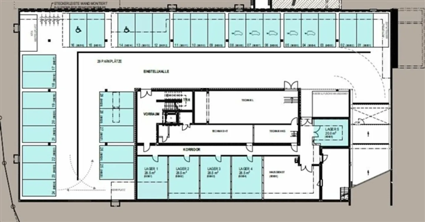 Posto auto garage sotterraneo NEUHOF. - Foto 3 di 4