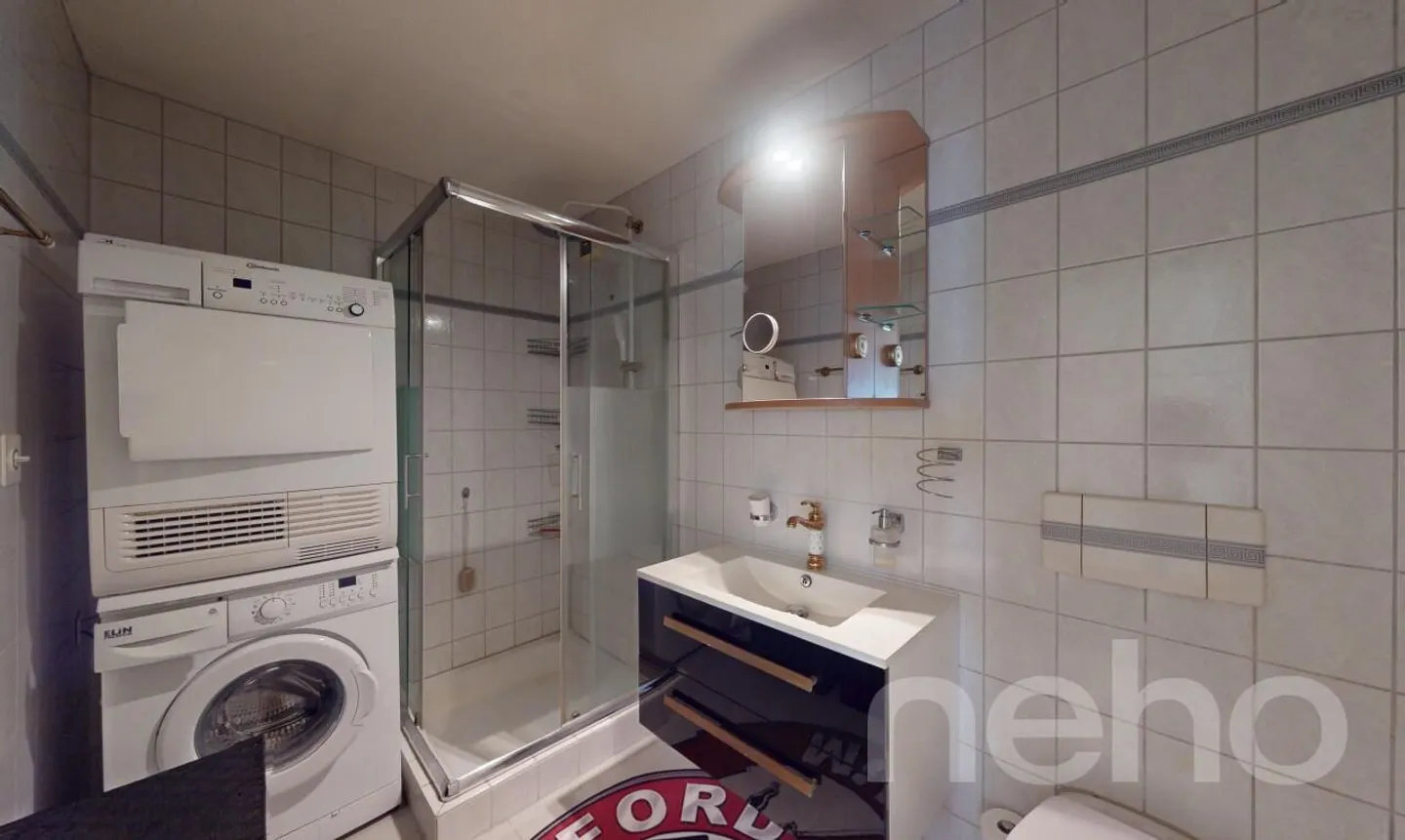 Charmante appartement 3.5 pièces avec jardin d'hiver & cheminée à Wittenbach - Photo 9 sur 11