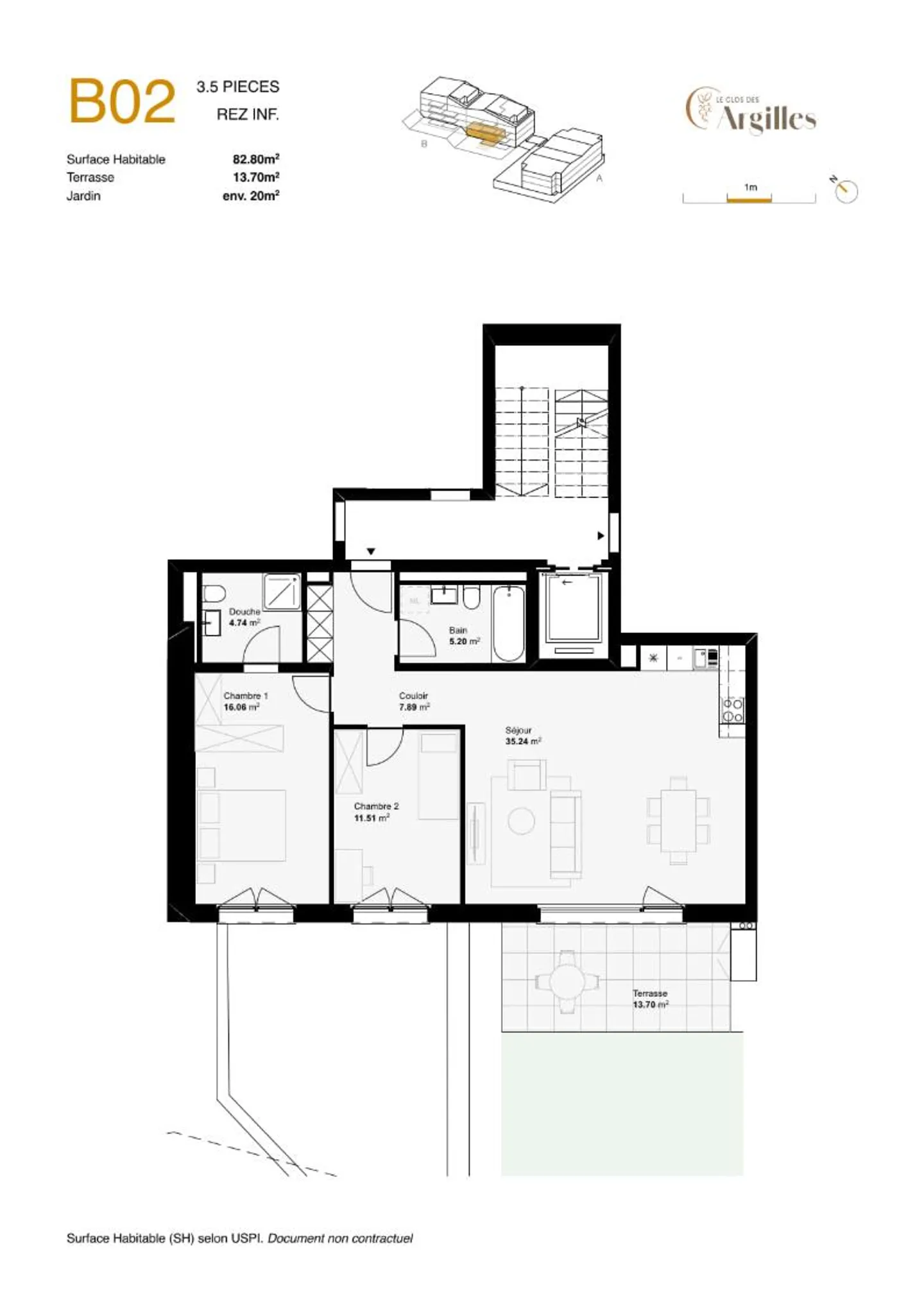 Charmante Wohnung in Cressier - Foto 4 von 4