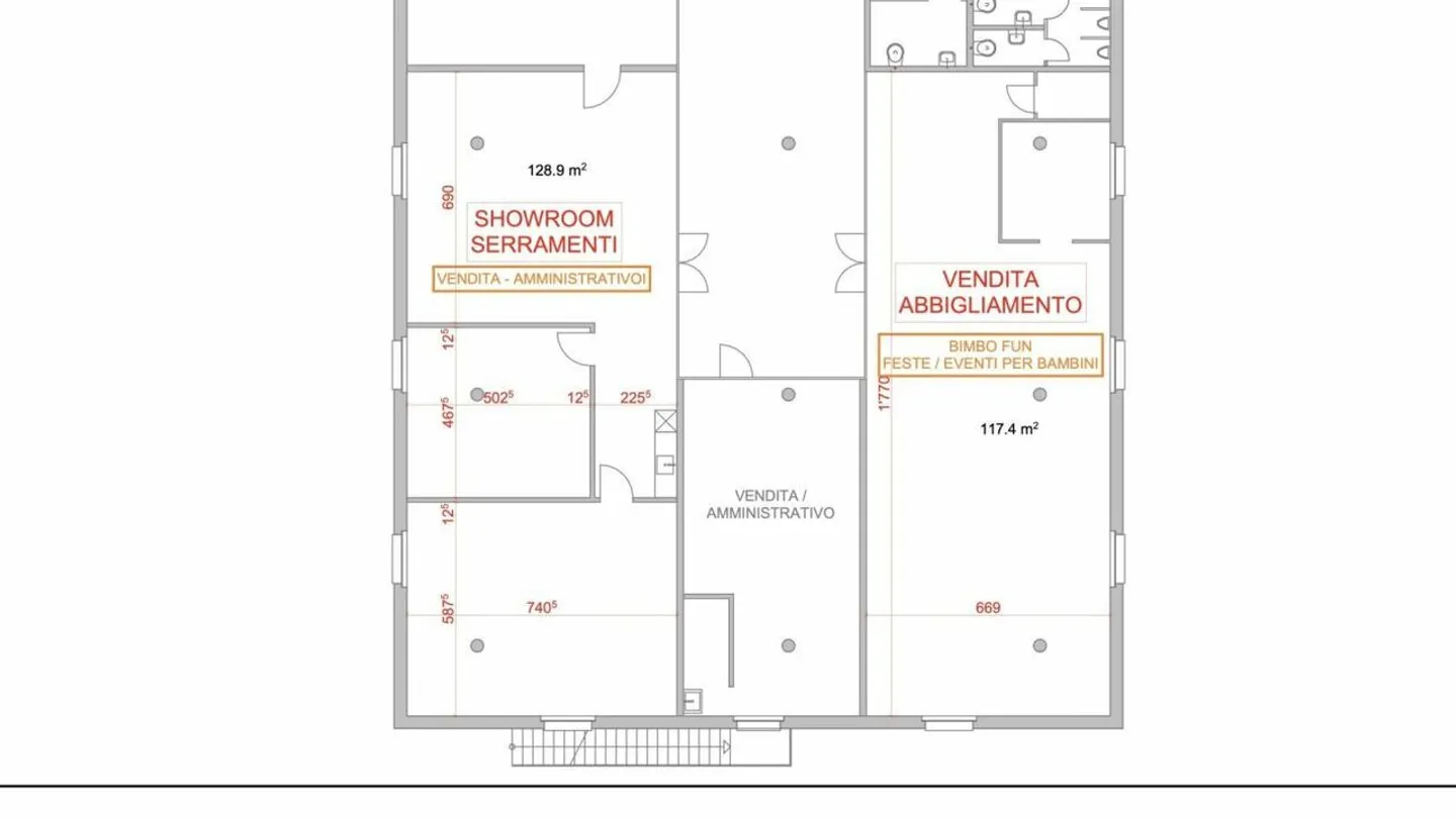 SPAZIO COMMERCIALE/AMMINISTRATIVO, CENTRO SEI (UNITA' 9 )- LOCARNO copia - Foto 9 di 16