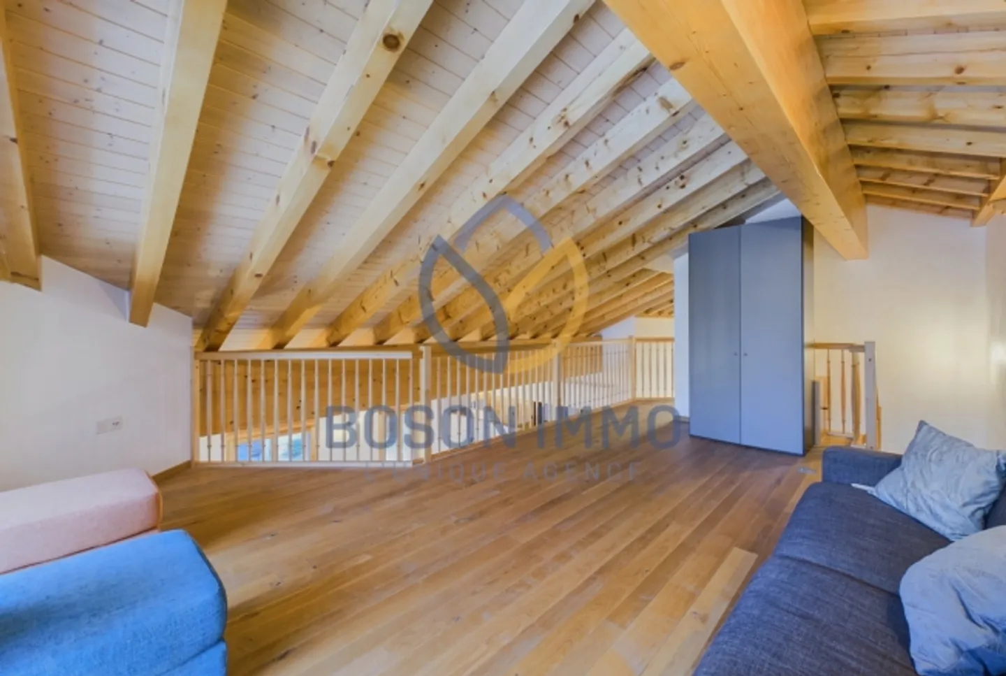 Bright Attic in Les Marécottes with Gallery and View of the Alps! - Photo 5 of 15