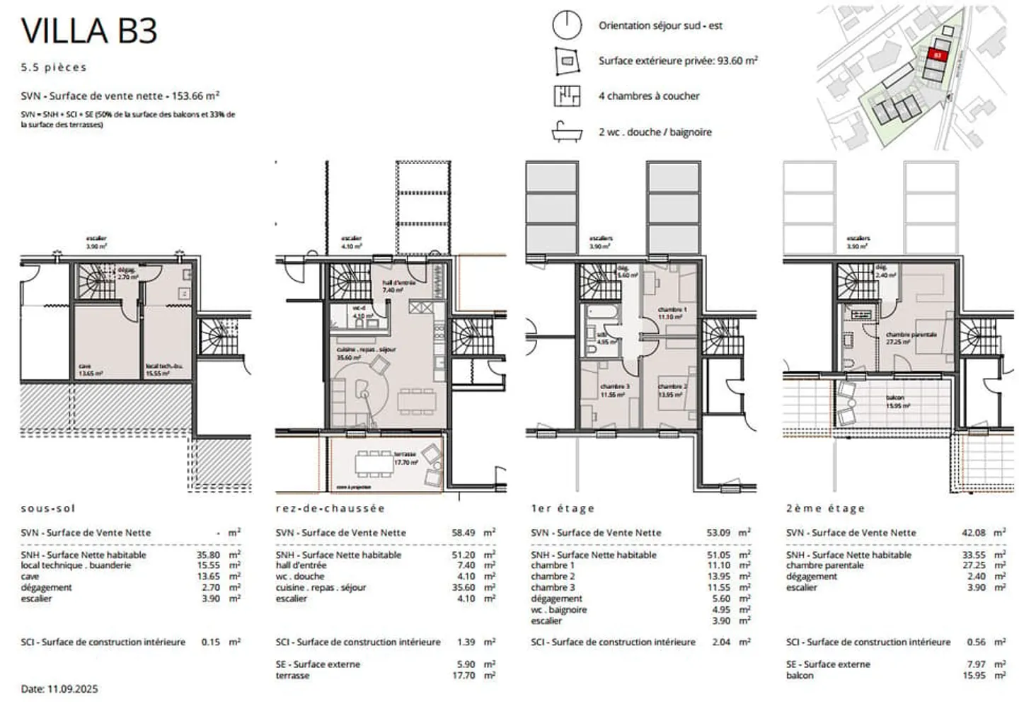 Neue Promotion von 8 Villen in Cottens - Foto 8 von 8