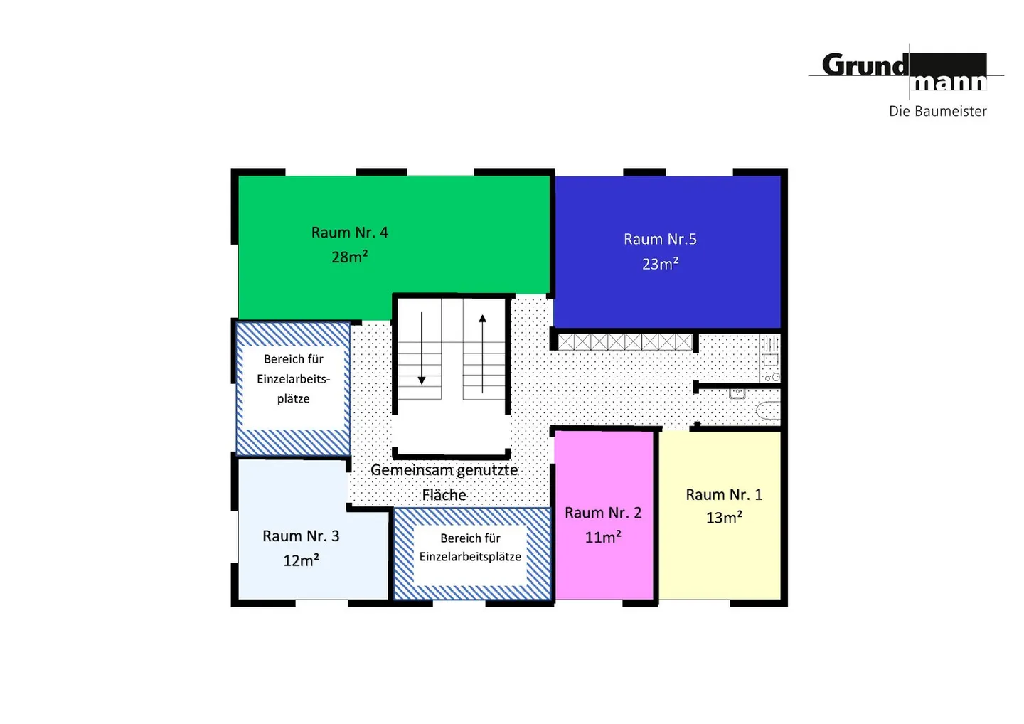 Chambre n° 5 : 23m² au centre de Suhr - Photo 2 sur 3