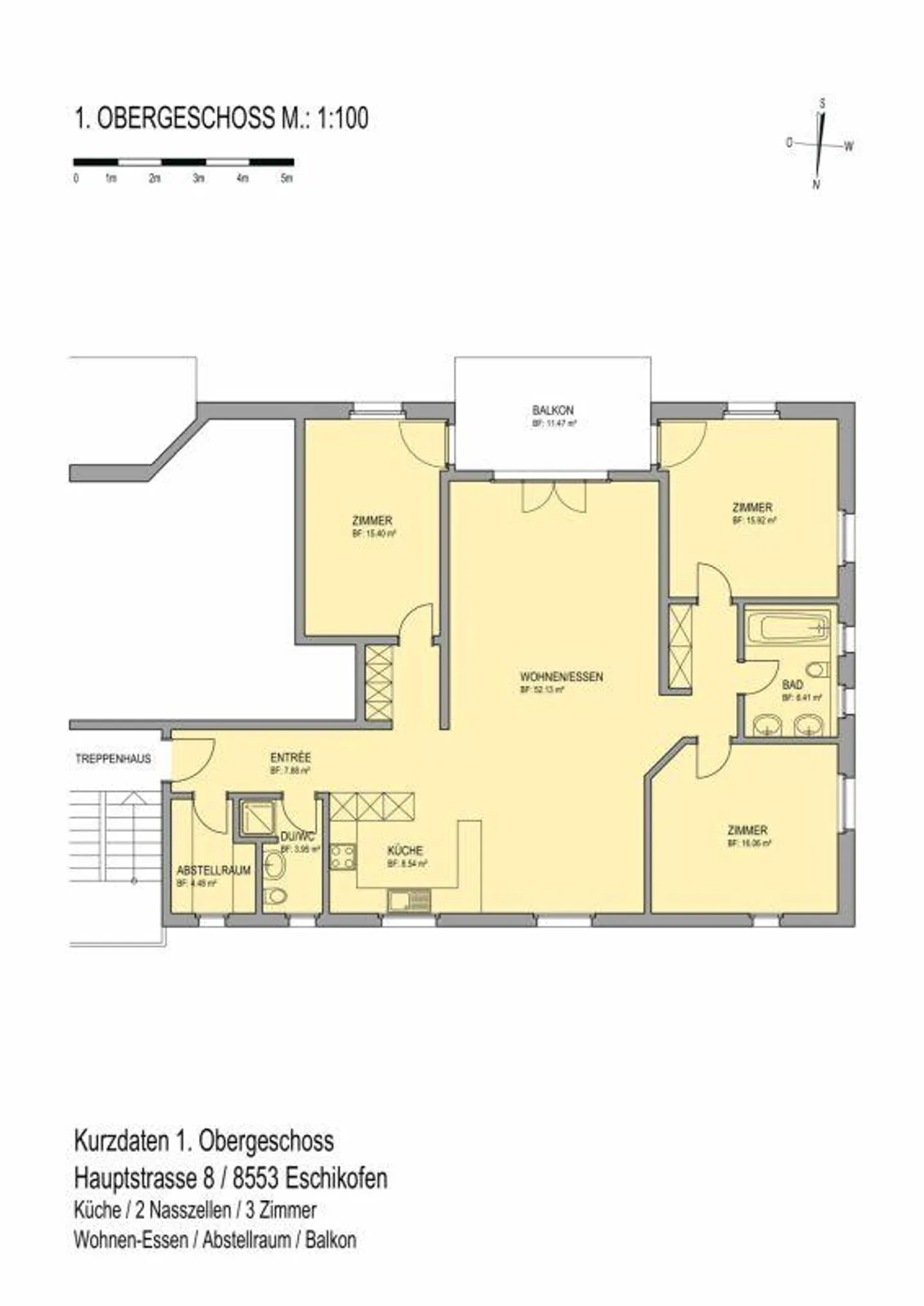 Bonheur de vivre à Eschikofen - Appartement 4.5 pièces avec beaucoup d'espace et de style - Photo 3 sur 10