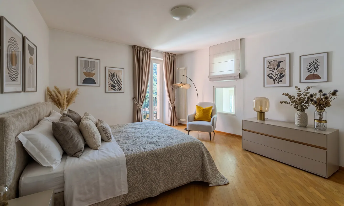 HISTORISCHE WOHNUNG MIT 9 ZIMMERN UND PANORAMATERRASSE IN AROGNO - Foto 8 von 9