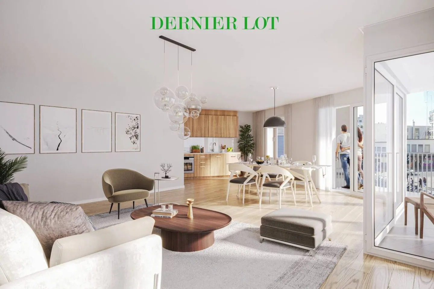 SUPERBES 4.5 Zimmer Neubau von 99 m2 mit Balkon und Terrasse - Foto 1 von 10