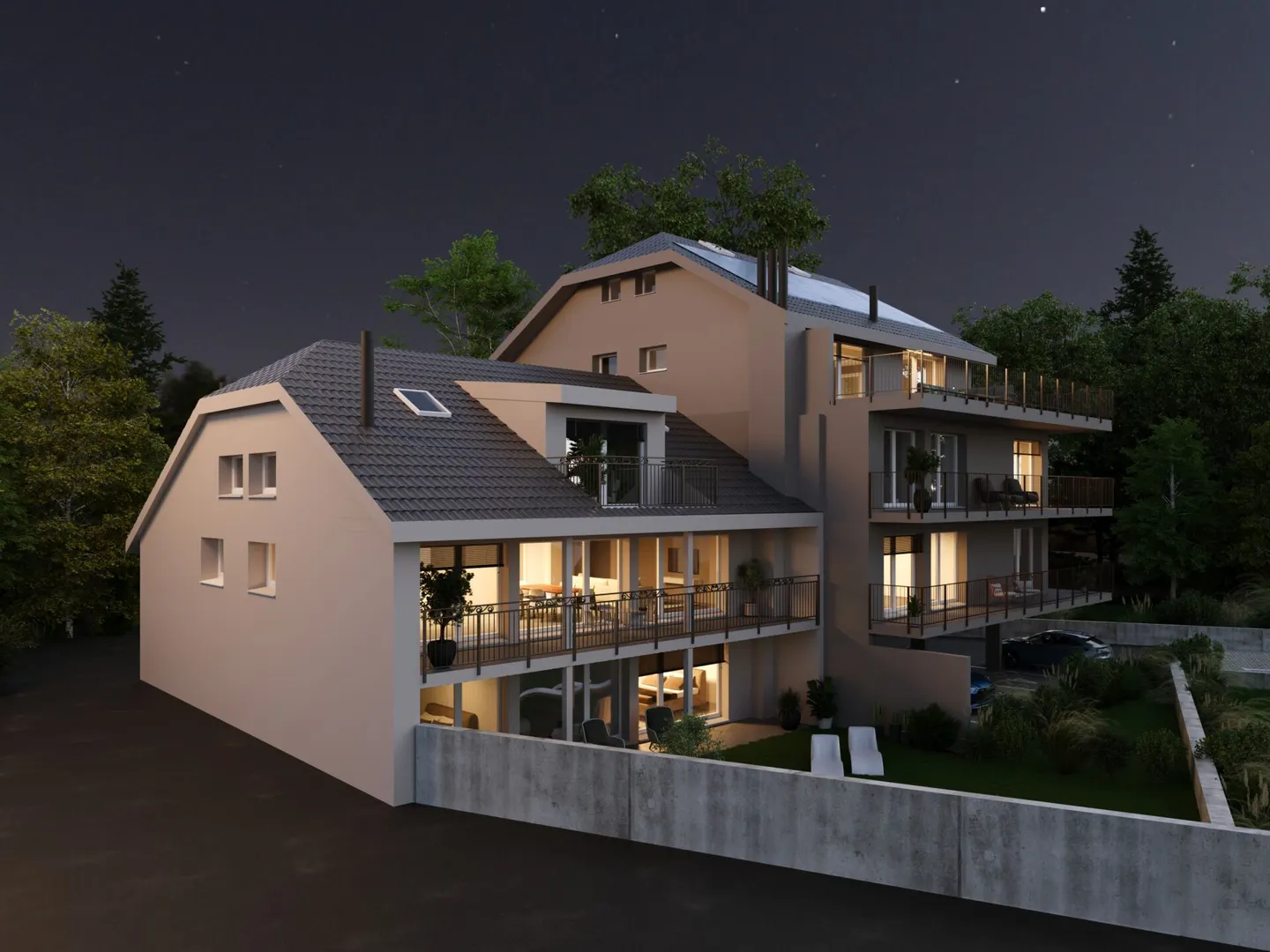 Luxus-Duplex und Wohnung in Saint-Cergue - Foto 3 von 12