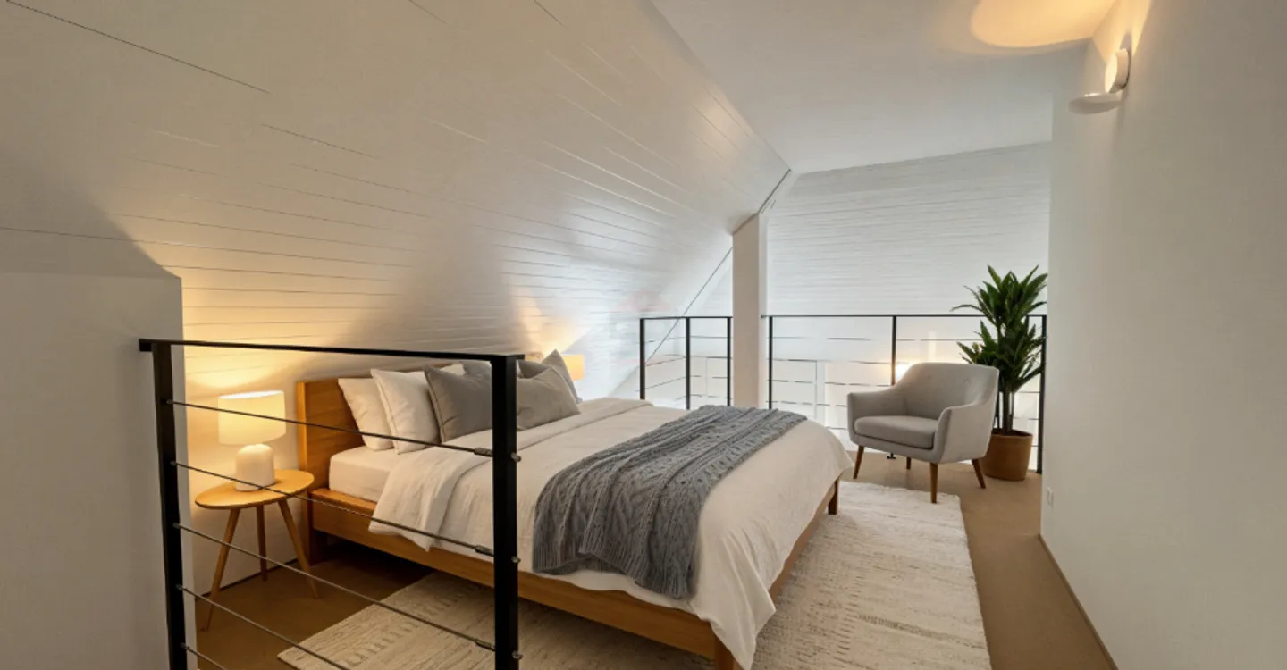 3-Zimmer-Penthouse von 91m2 PPE in ruhiger Lage mit freiem Blick - Foto 6 von 7