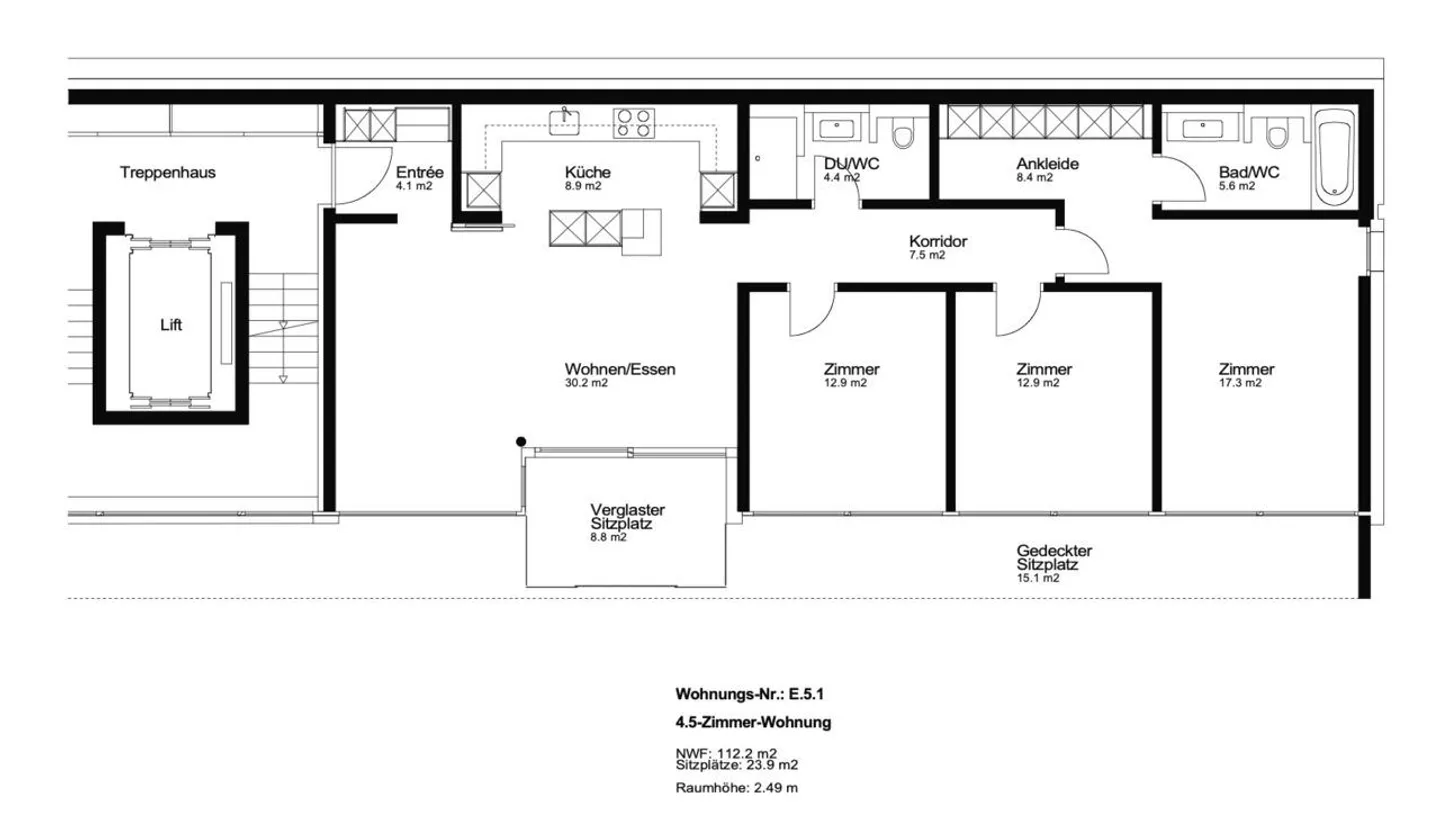 Appartamento esclusivo di 4,5 locali con terrazza panoramica al Sonnenberg - Foto 19 di 19