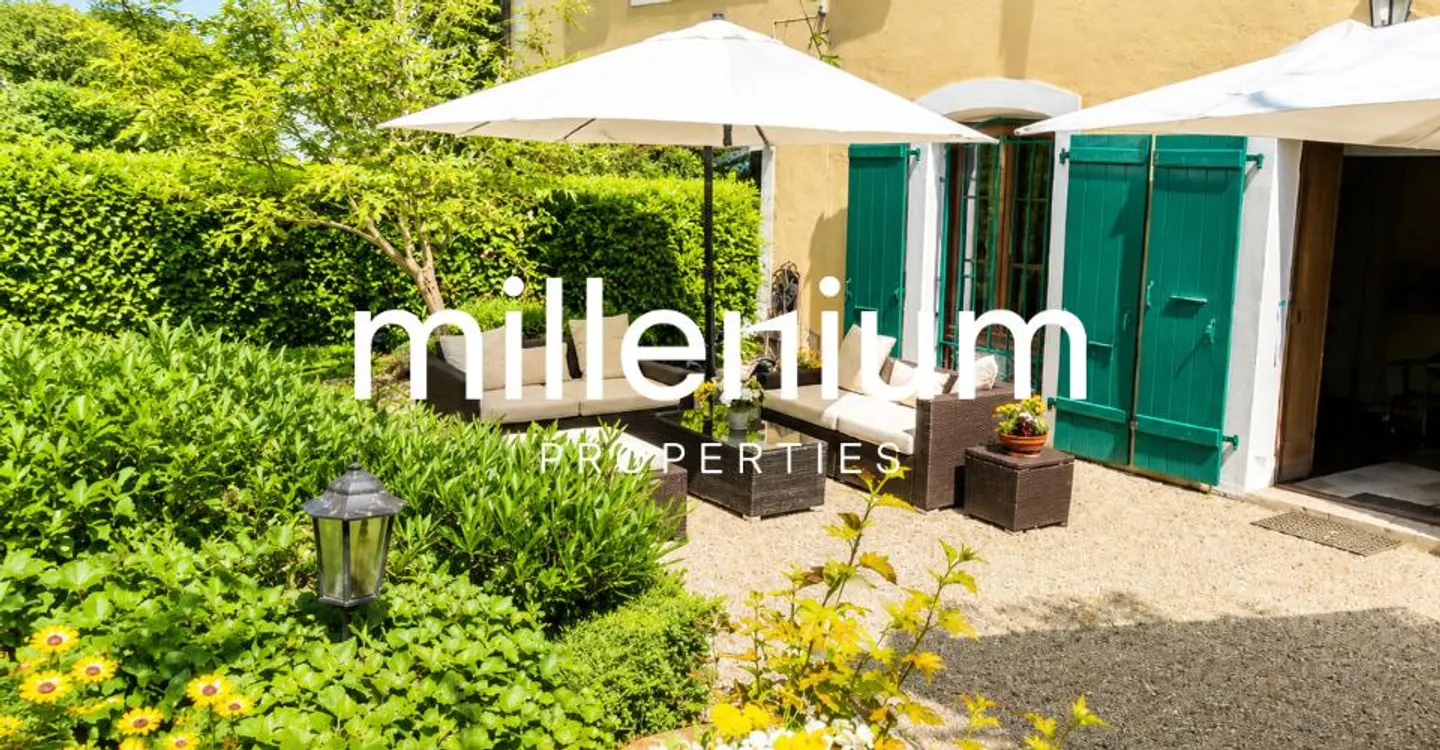 Charming duplex apartment on garden level at Château Barillet --Satigny - Photo 1 of 9