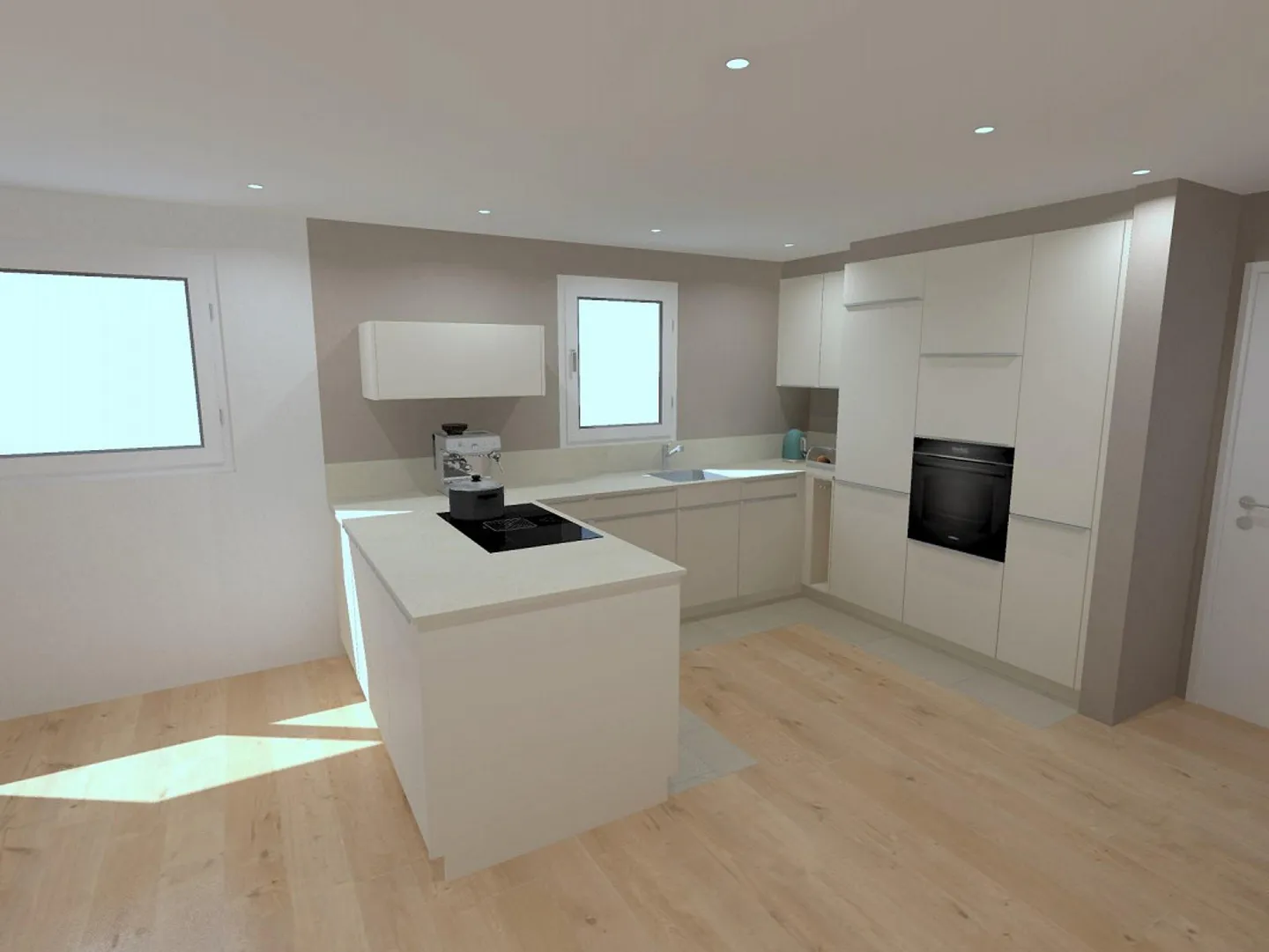 Prima locazione dopo ristrutturazione – Moderno appartamento di 5,5 stanze con vista montagna - Foto 4 di 16