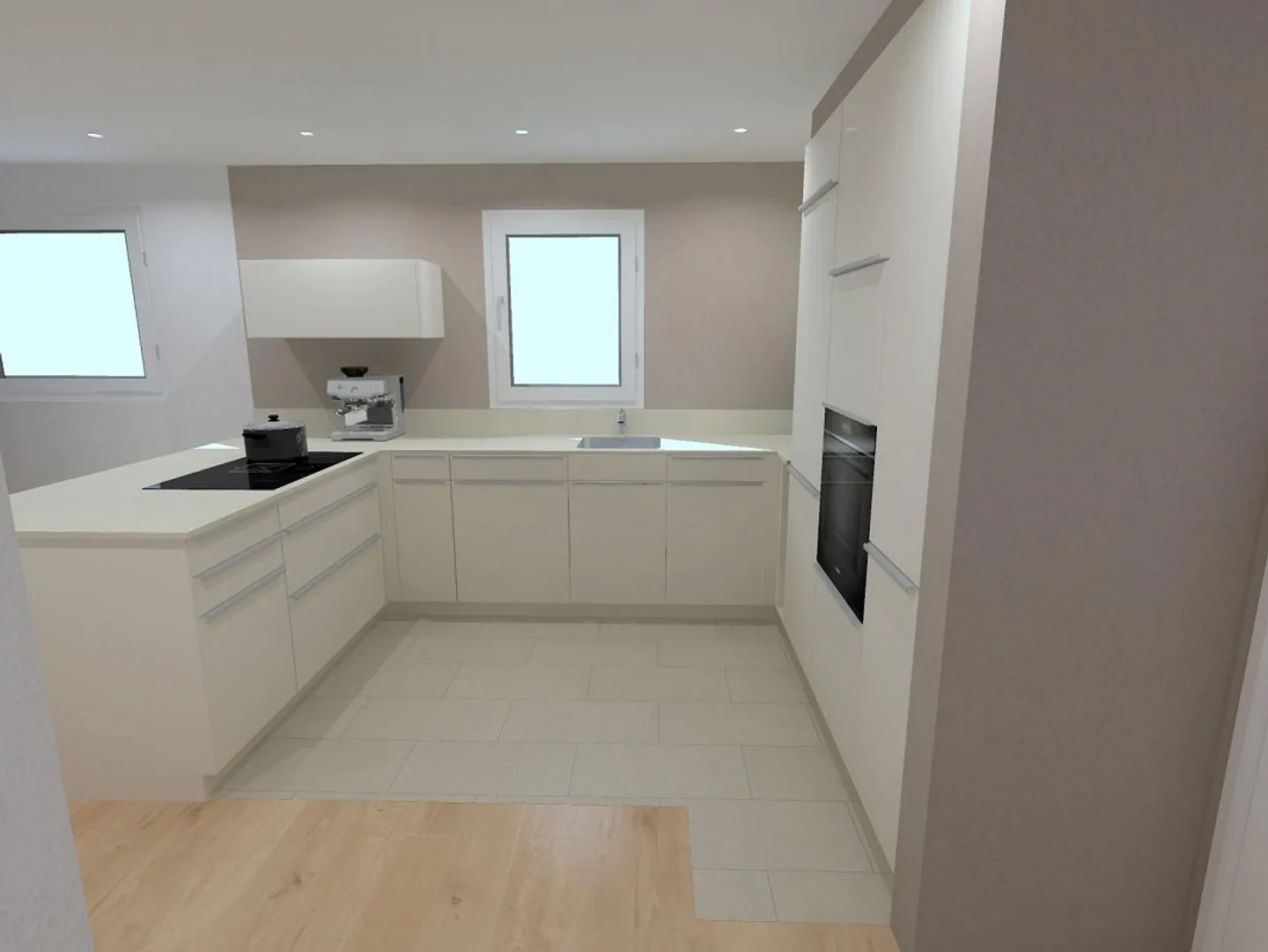 Prima locazione dopo ristrutturazione – Moderno appartamento di 5,5 stanze con vista montagna - Foto 5 di 16