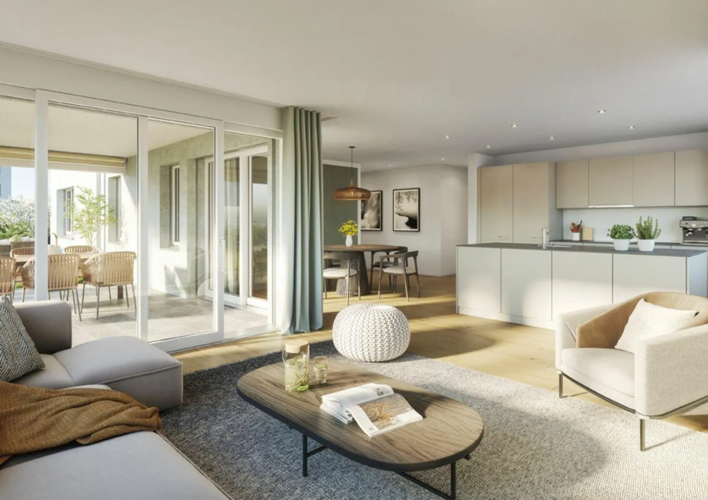 Nouveau projet de construction | Minergie | 128 m² | Appartement 4.5 pièces au dernier étage - Photo 2 sur 11