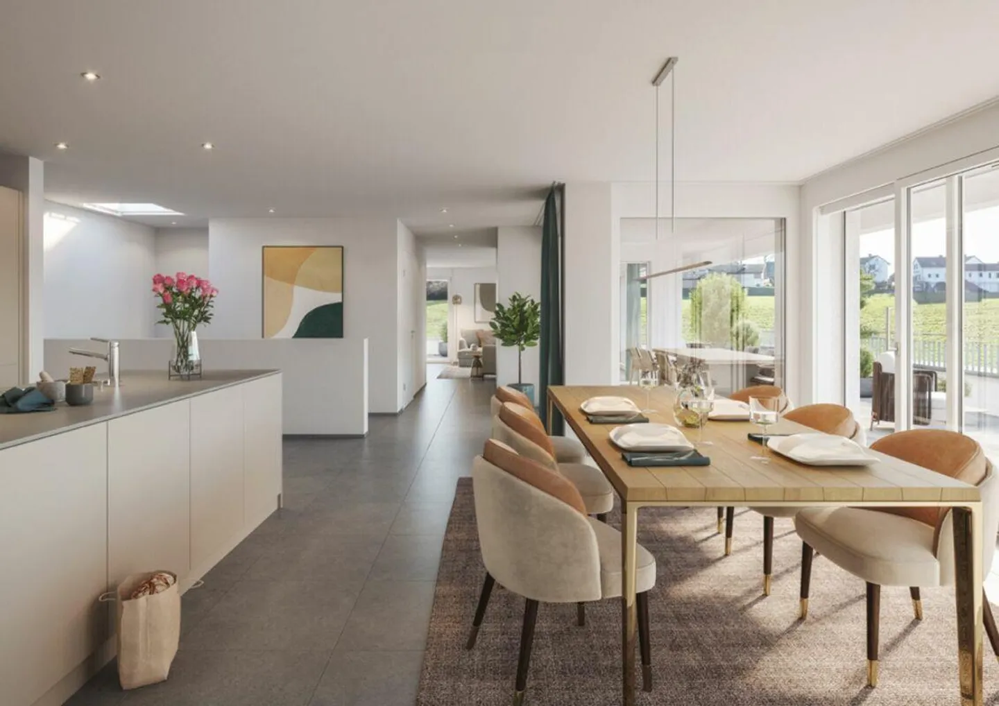 Nouveau projet de construction | Minergie | 128 m² | Appartement 4.5 pièces au dernier étage - Photo 4 sur 11