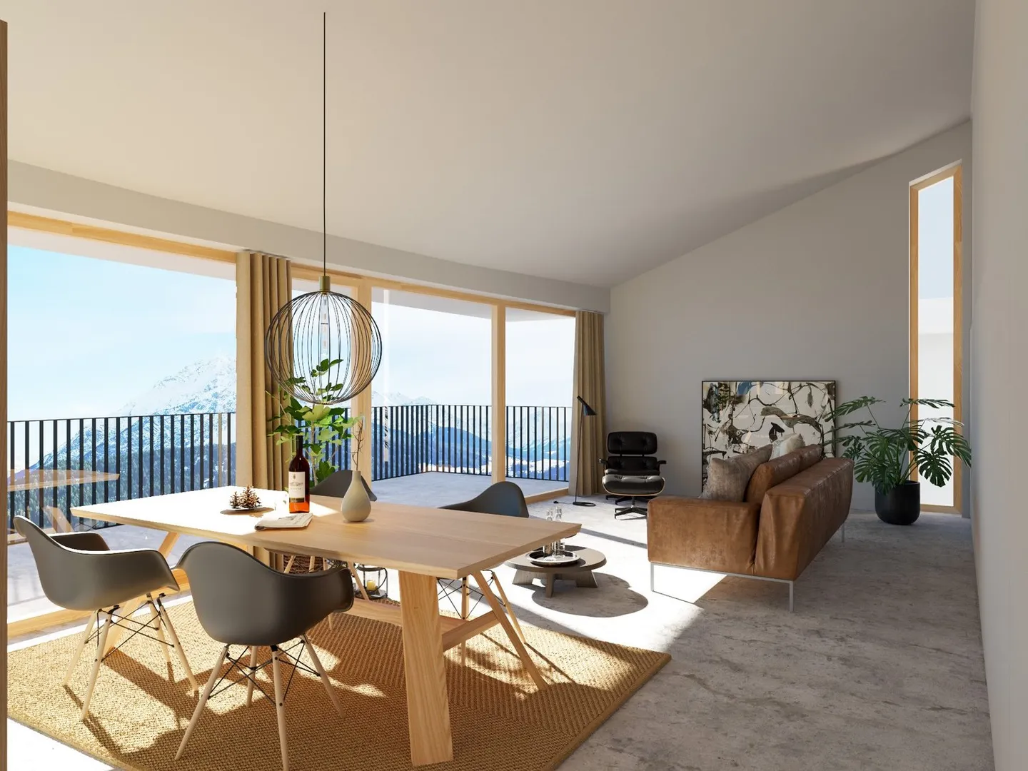 Neubau: 3.5-Zimmer und 4.5-Zimmer Terrassenwohnung in Schinnas, Scuol - Foto 1 von 16