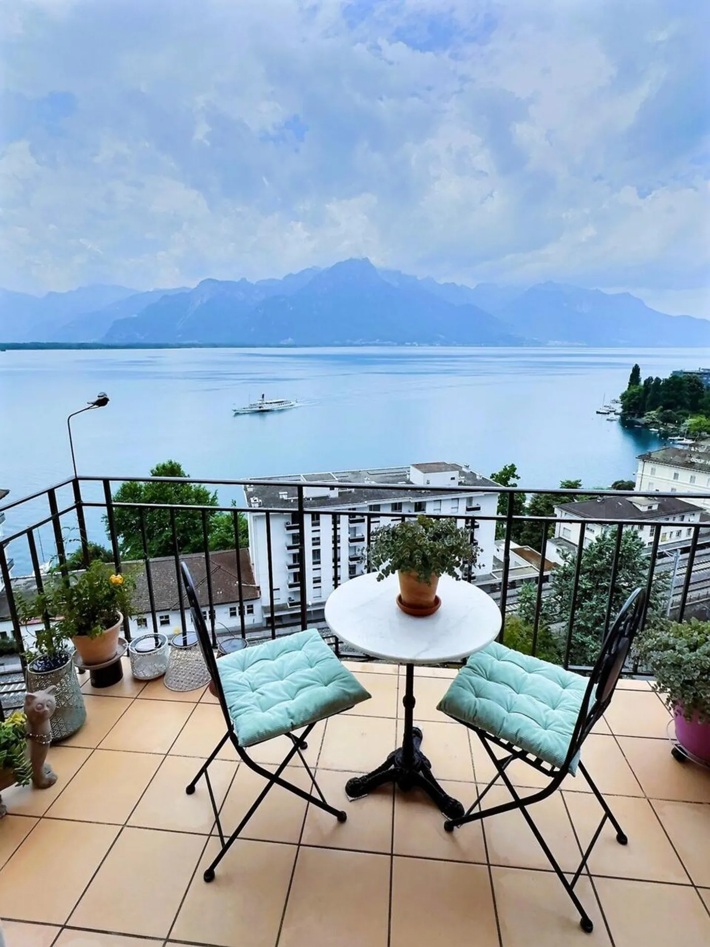 Appartement in Barzahlung bewohnt ohne Rente Außergewöhnliche Aussicht auf den See in Territet (VD) - Foto 12 von 14