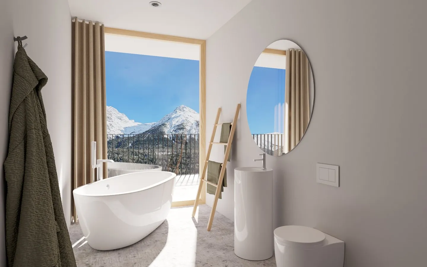 Neubau: 3.5-Zimmer und 4.5-Zimmer Terrassenwohnung in Schinnas, Scuol - Foto 6 von 16