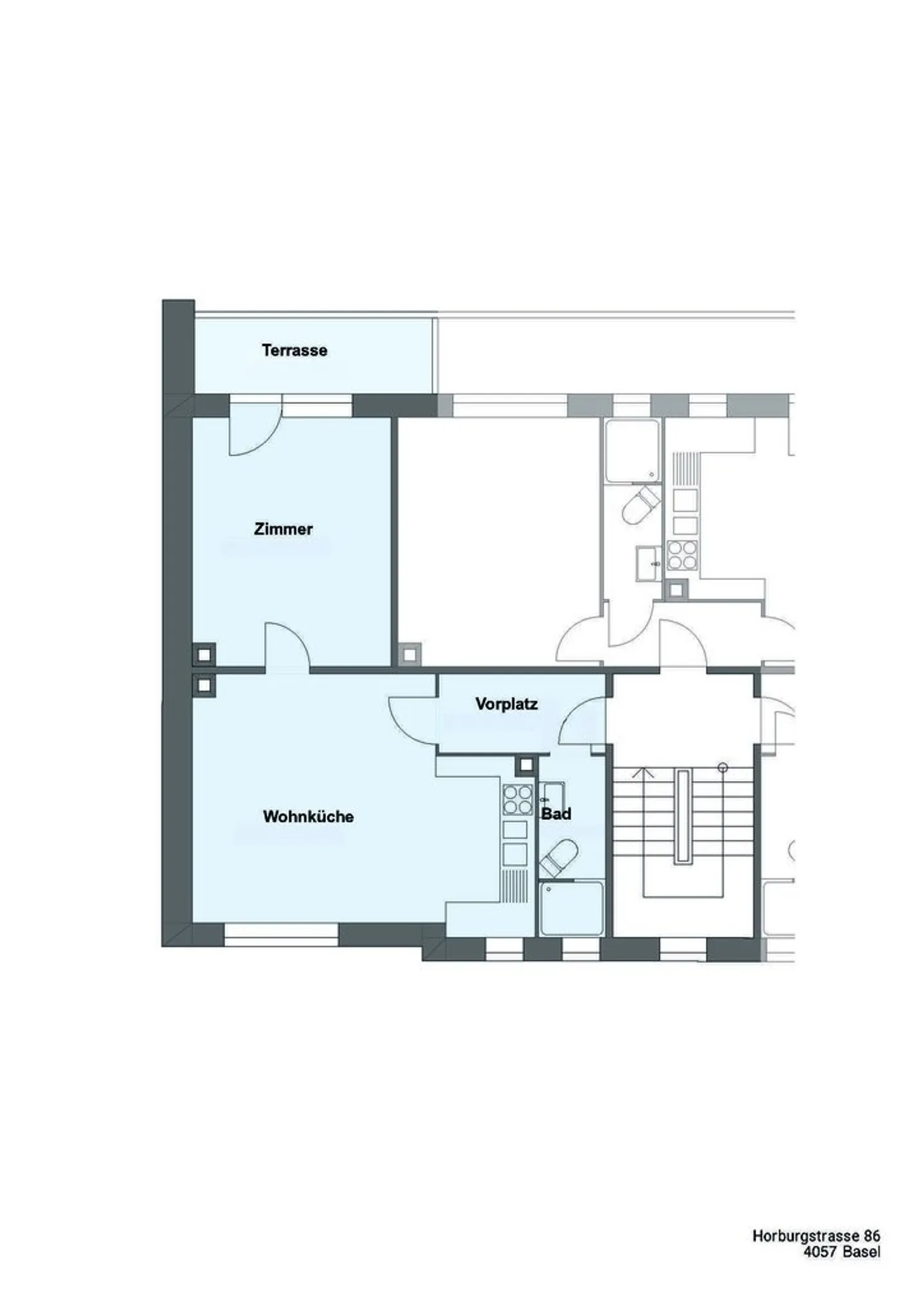 Appartement lumineux de 2 pièces à Kleinbasel - Photo 5 sur 5