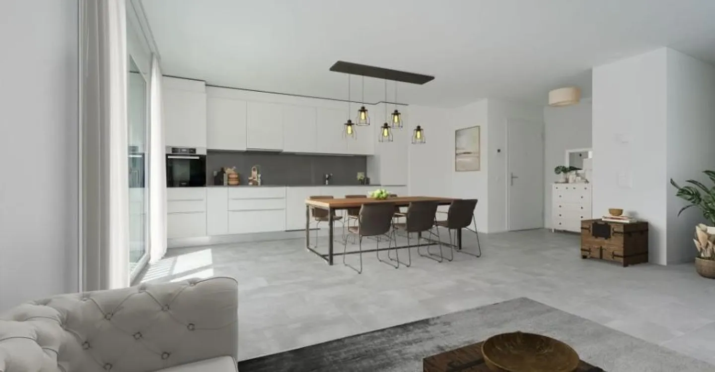 Appartement spacieux et moderne de 3.5 pièces à louer, entouré de verdure - Photo 3 sur 10