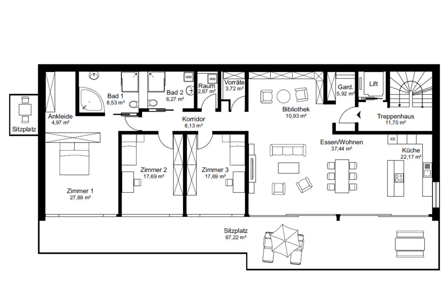 Appartement en terrasse avec vue imprenable sur l'Alpstein - Photo 15 sur 15