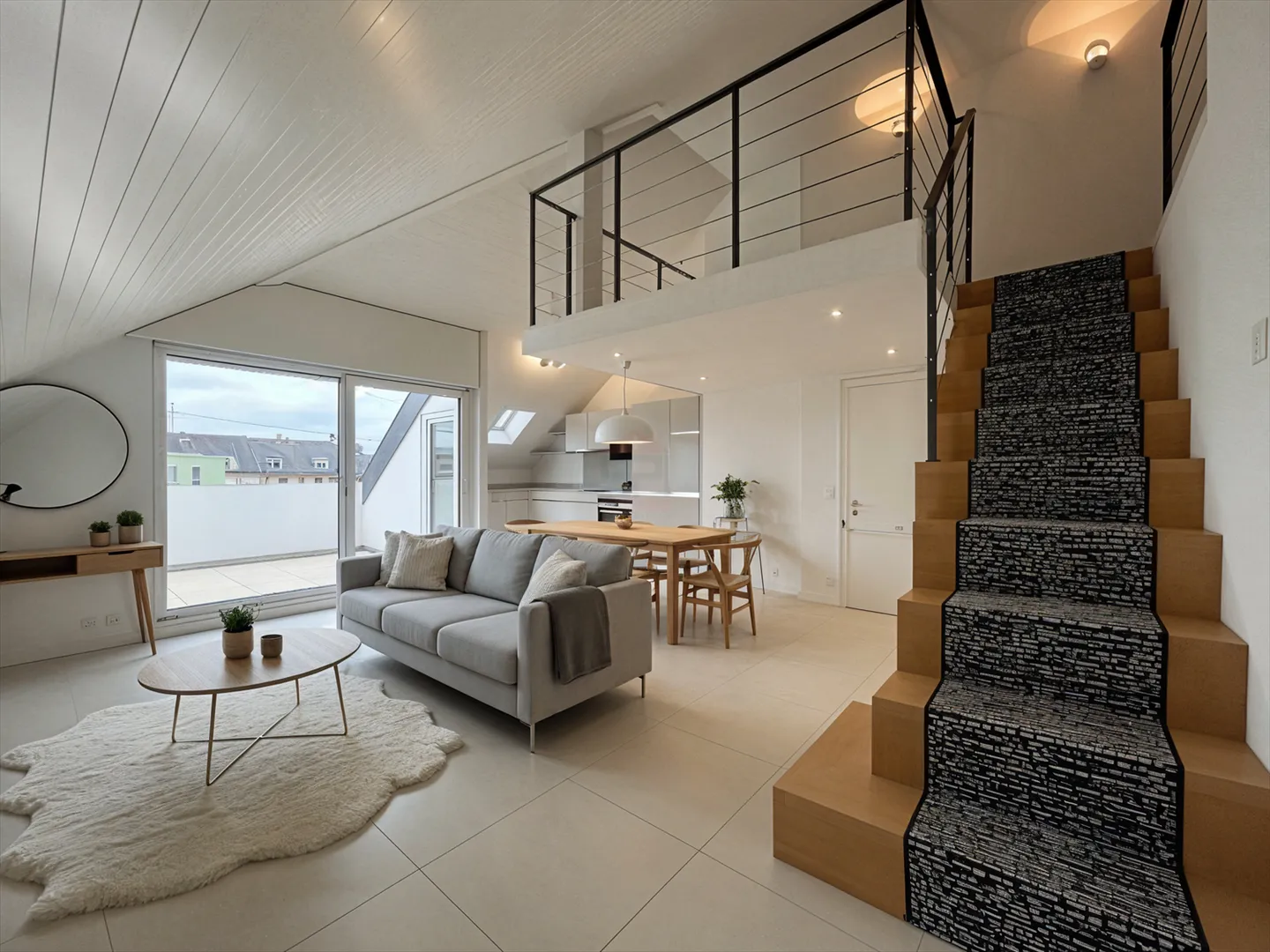 Grenier avec 4 chambres, 91m2 de surface habitable, calme et avec vue dégagée - Photo 1 sur 7