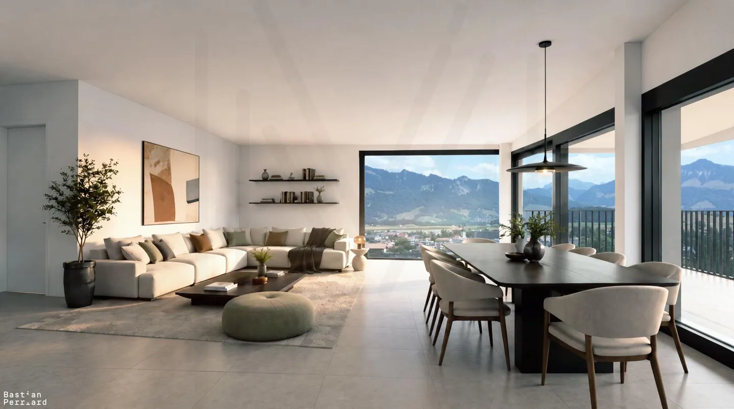 Villa contemporaine à Gruyère - Photo 2 sur 9