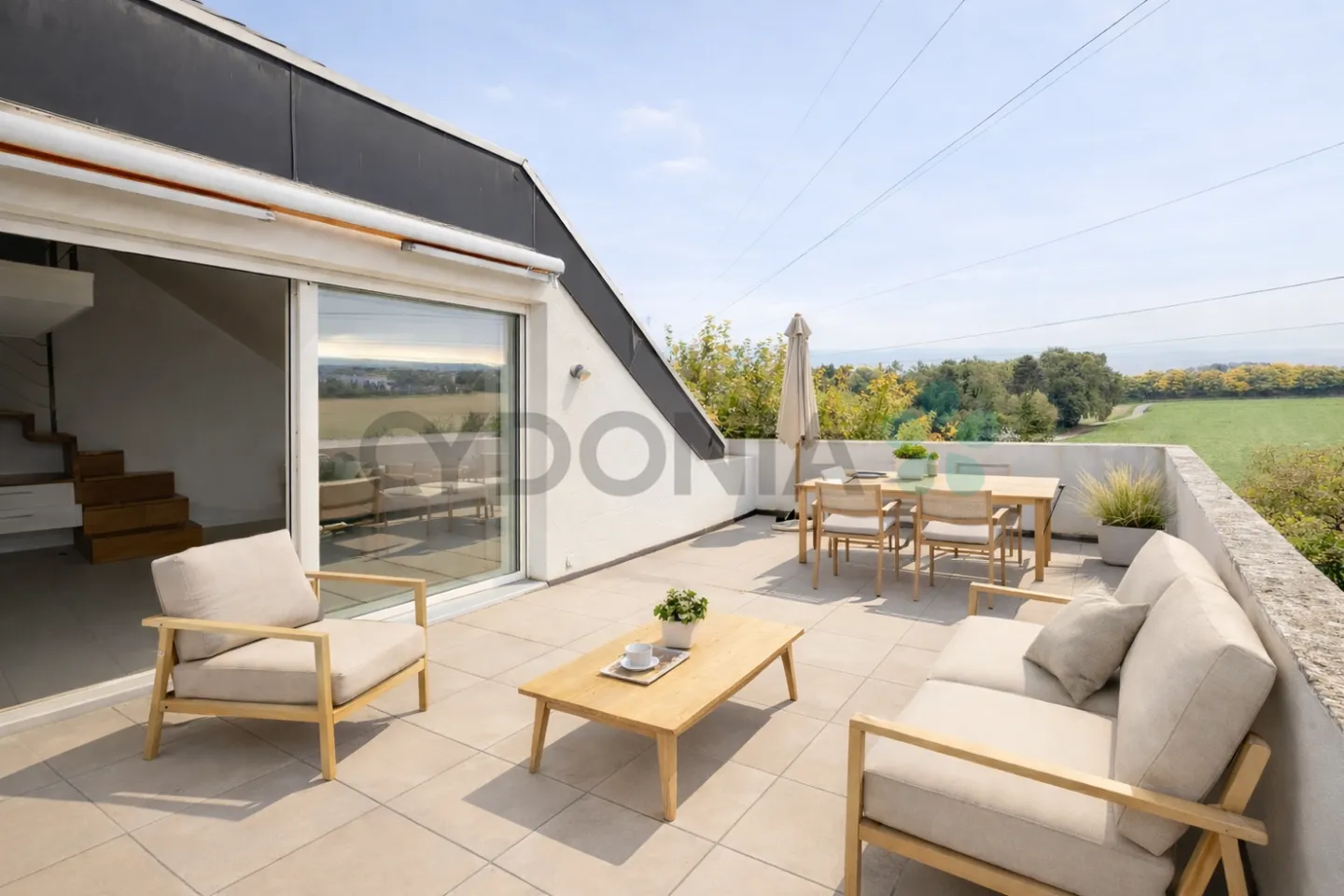 Charmant attique avec vue - Photo 2 sur 5