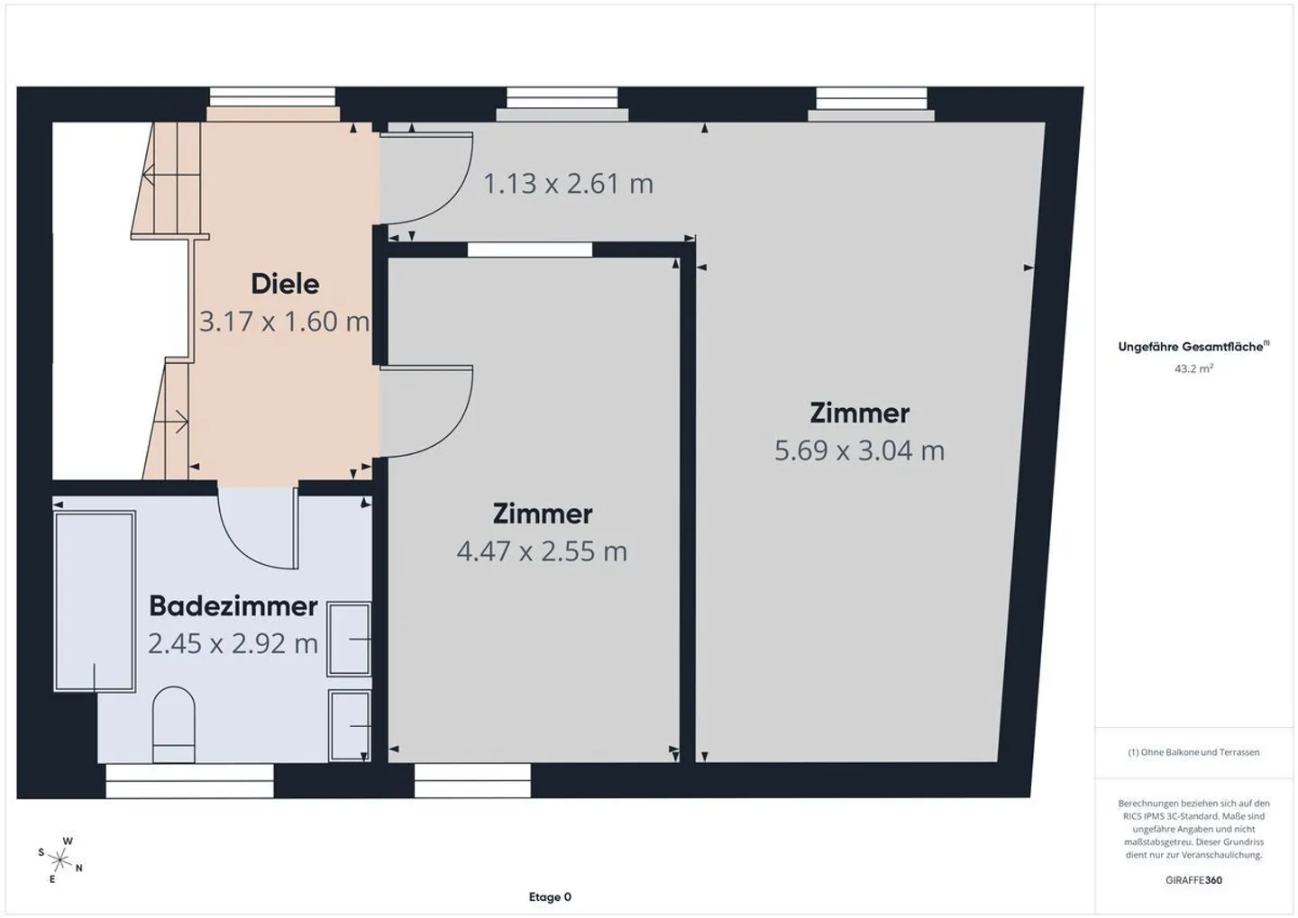Maisonette accogliente in posizione centrale con terrazza coperta al confine della foresta - Foto 12 di 13
