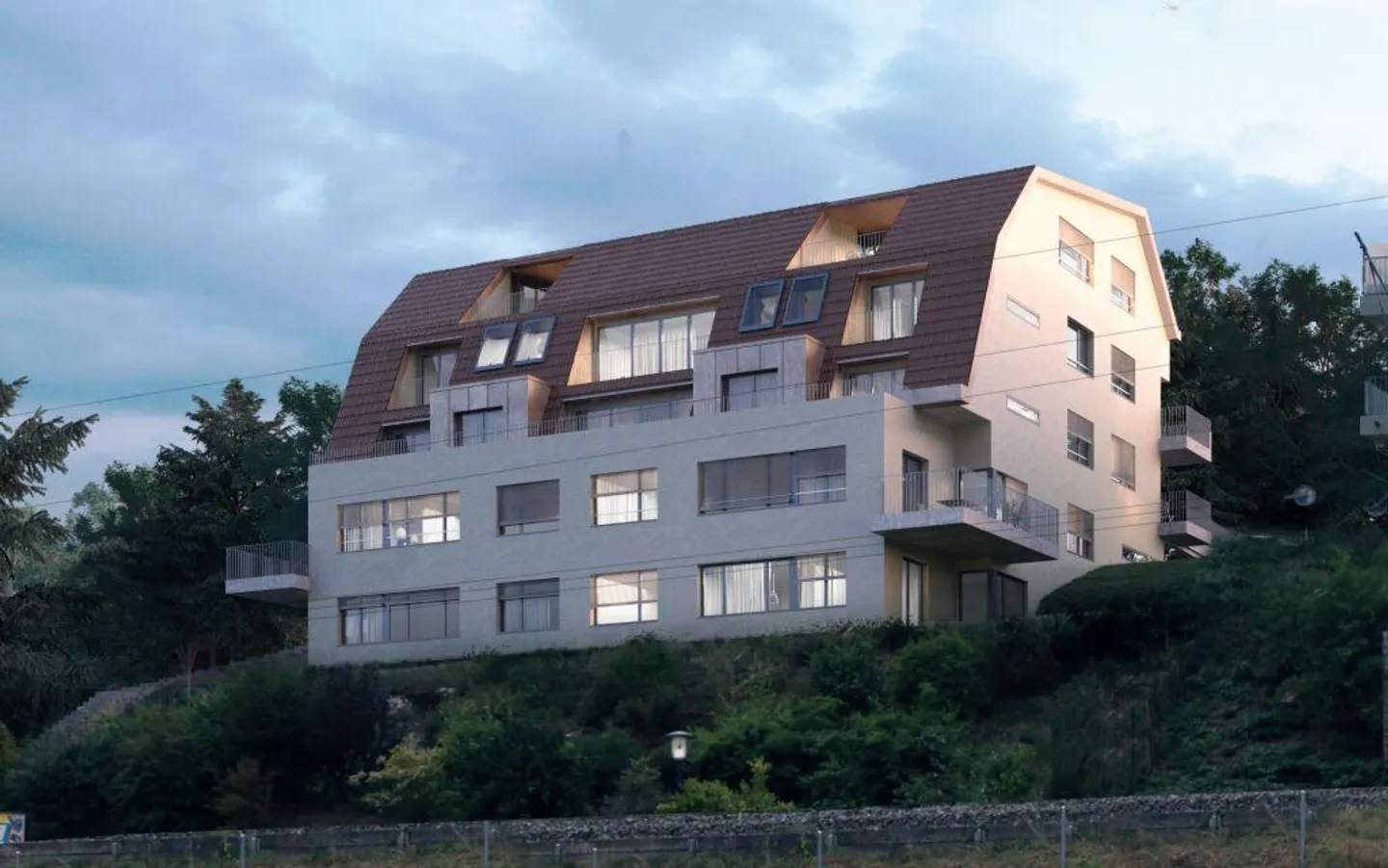 Top Moderne 4.5 Zimmer-Wohnung mit Rhein- + Weitsicht - Foto 1 von 11