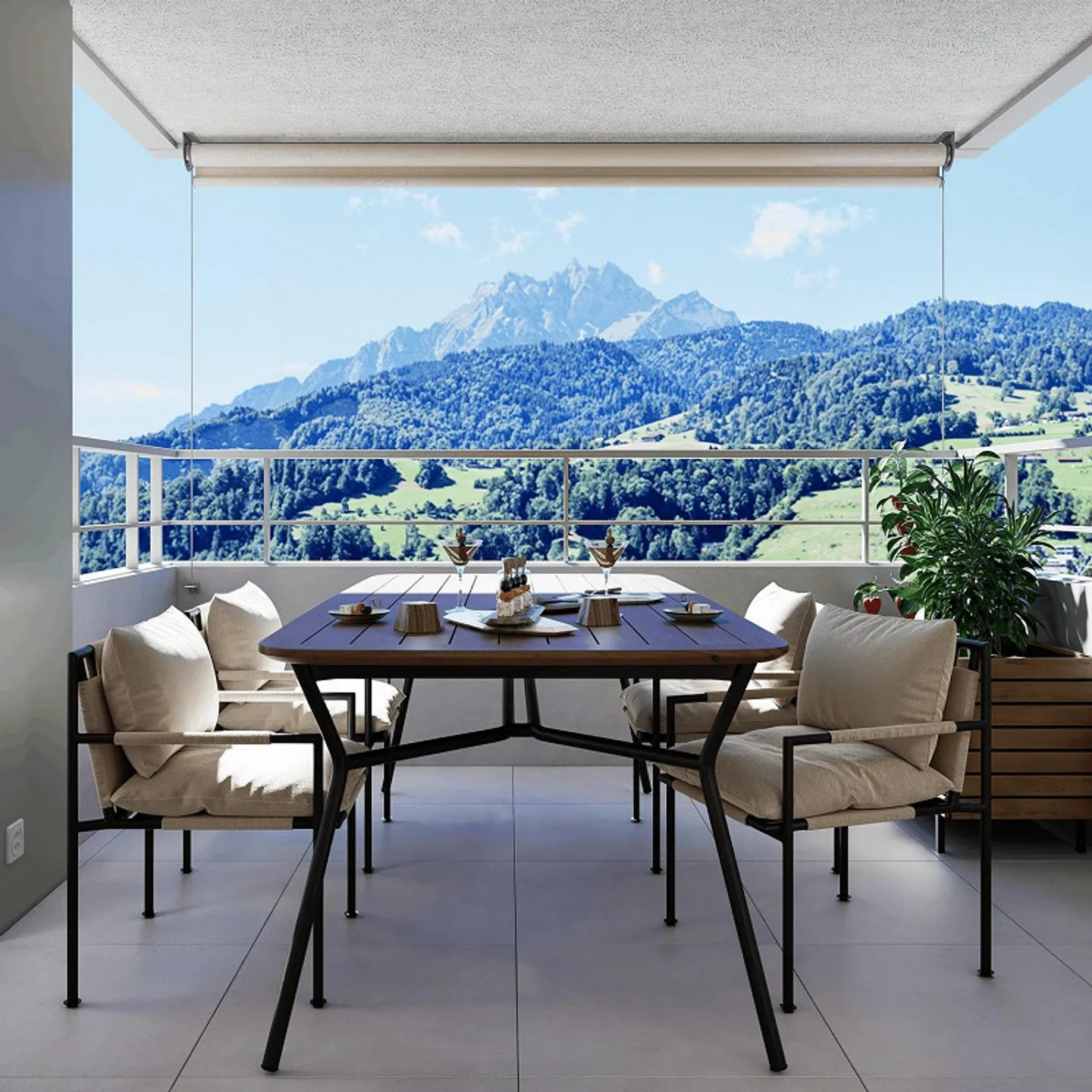 Moderne Wohnung mit Pilatusblick - Foto 1 von 10