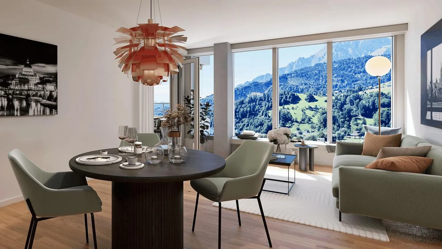 Moderne Wohnung mit Pilatusblick - Foto 5 von 10