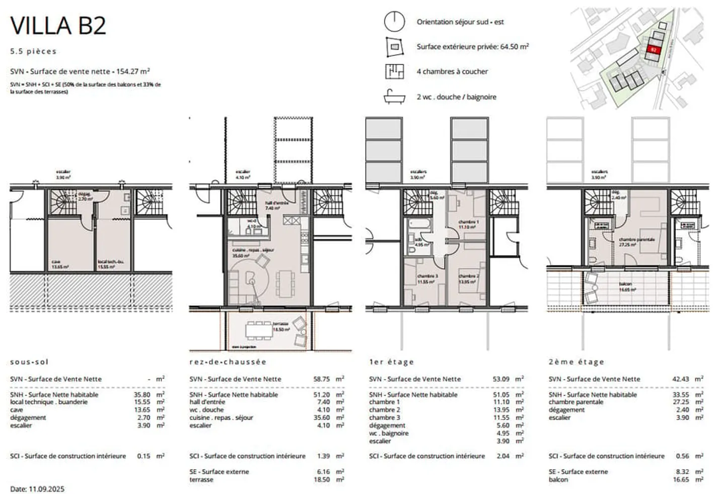 Neue Promotion von 8 Villen in Cottens - Foto 8 von 8