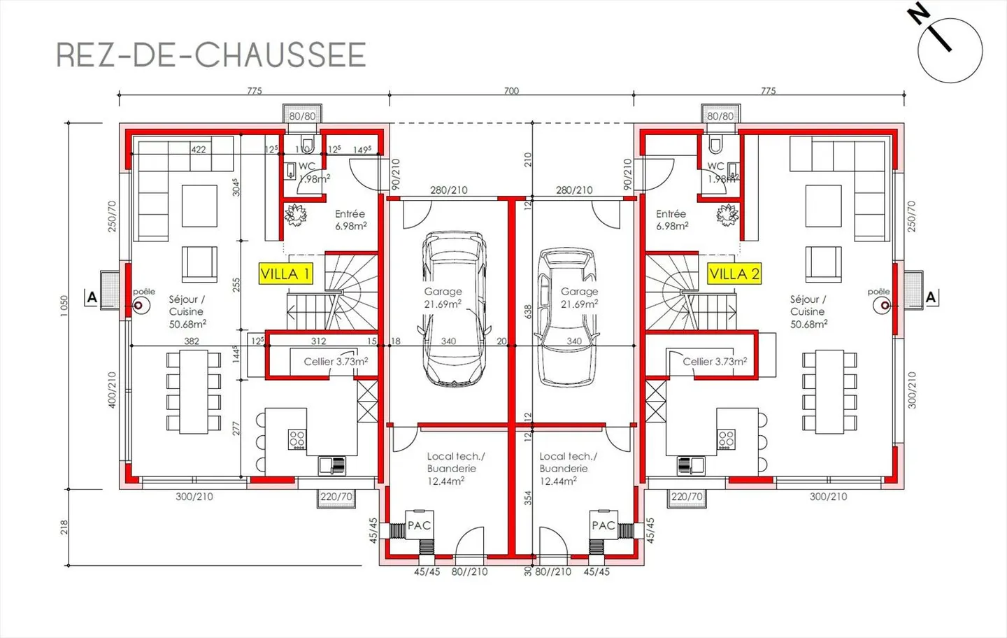 Casa bifamiliare di 5,5 stanze ad Autavaux - Foto 9 di 10