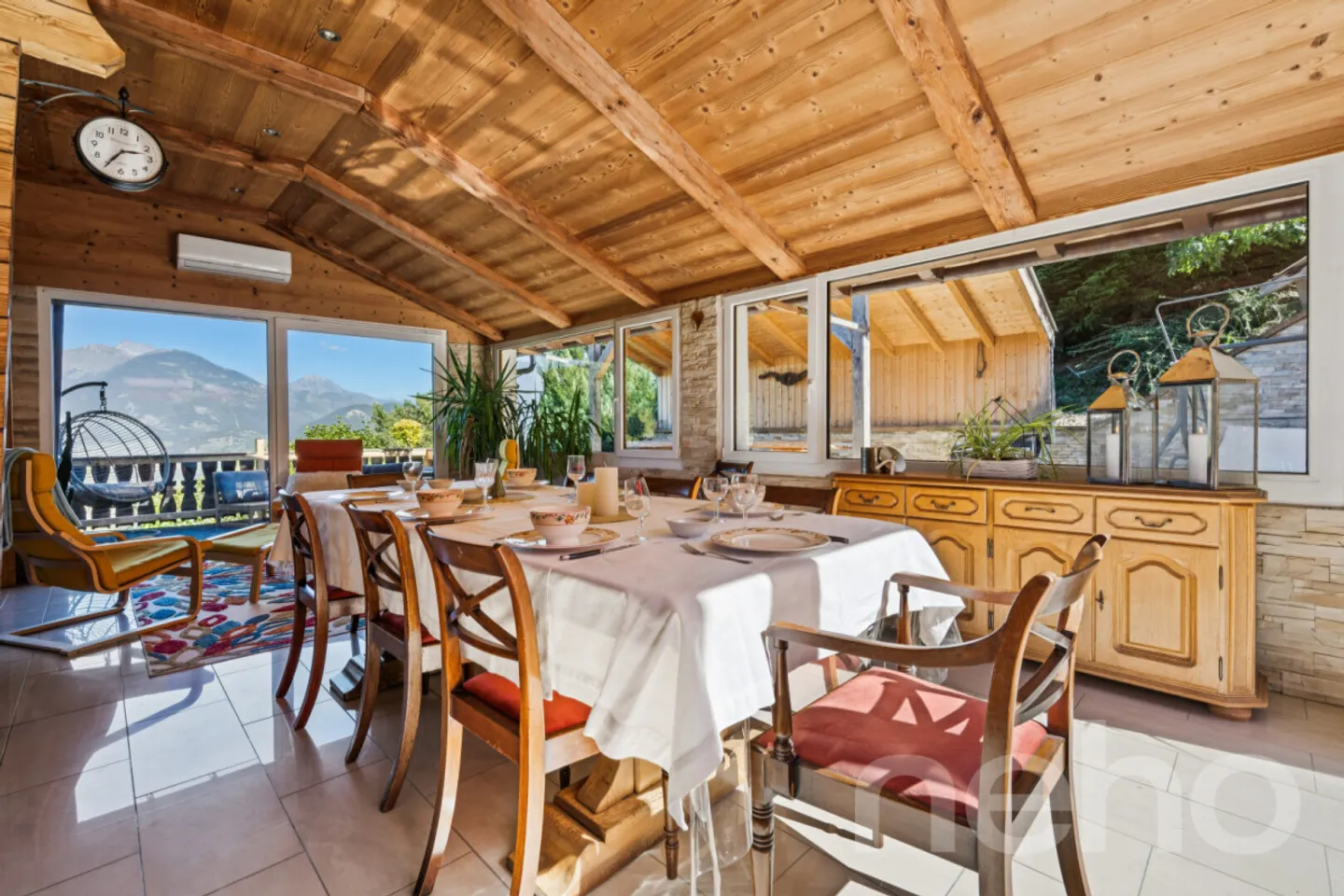 Chalet 8.5 + Studio und unverbauter Blick in einer gut gelegenen ruhigen Gegend - Foto 7 von 12