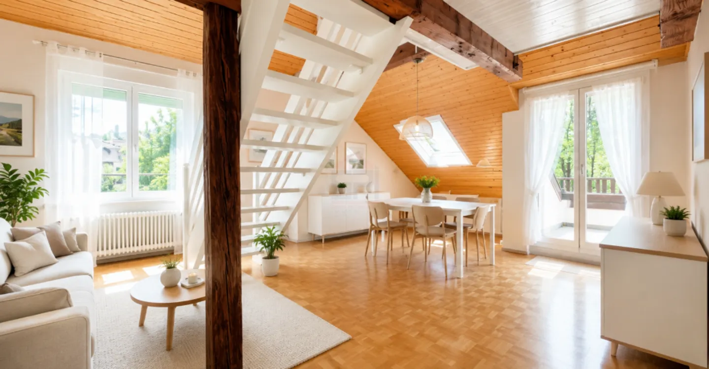 4-Zimmer-Penthouse von 113 m² im Zentrum von Bernex - Foto 1 von 7