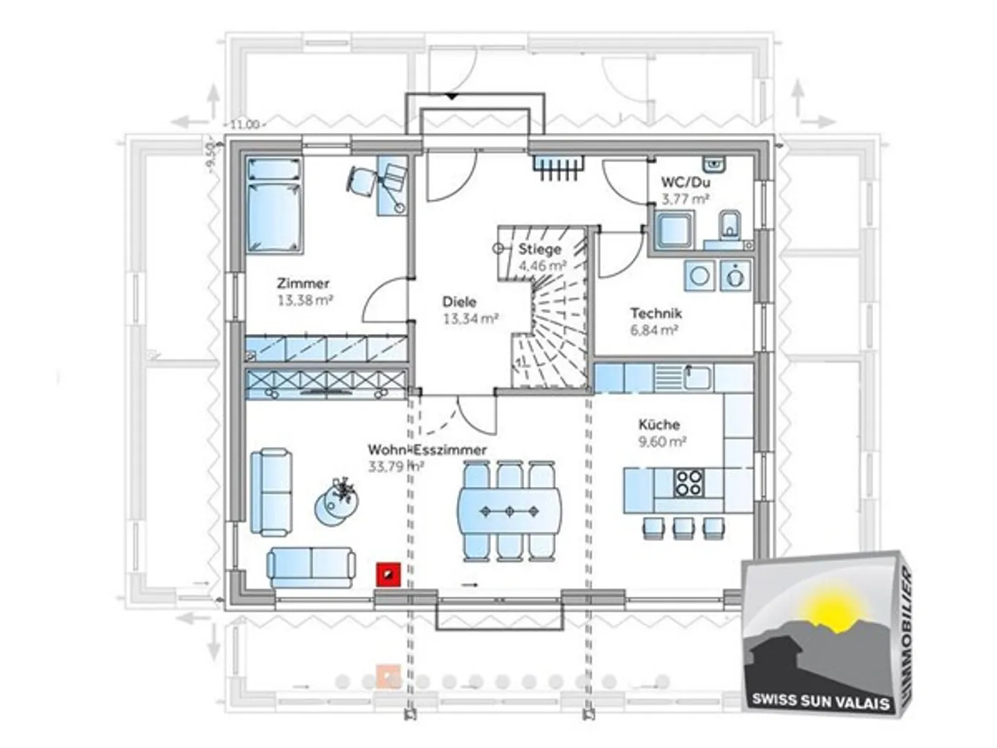Haus zu verkaufen in Sion, Schweiz - Foto 9 von 11