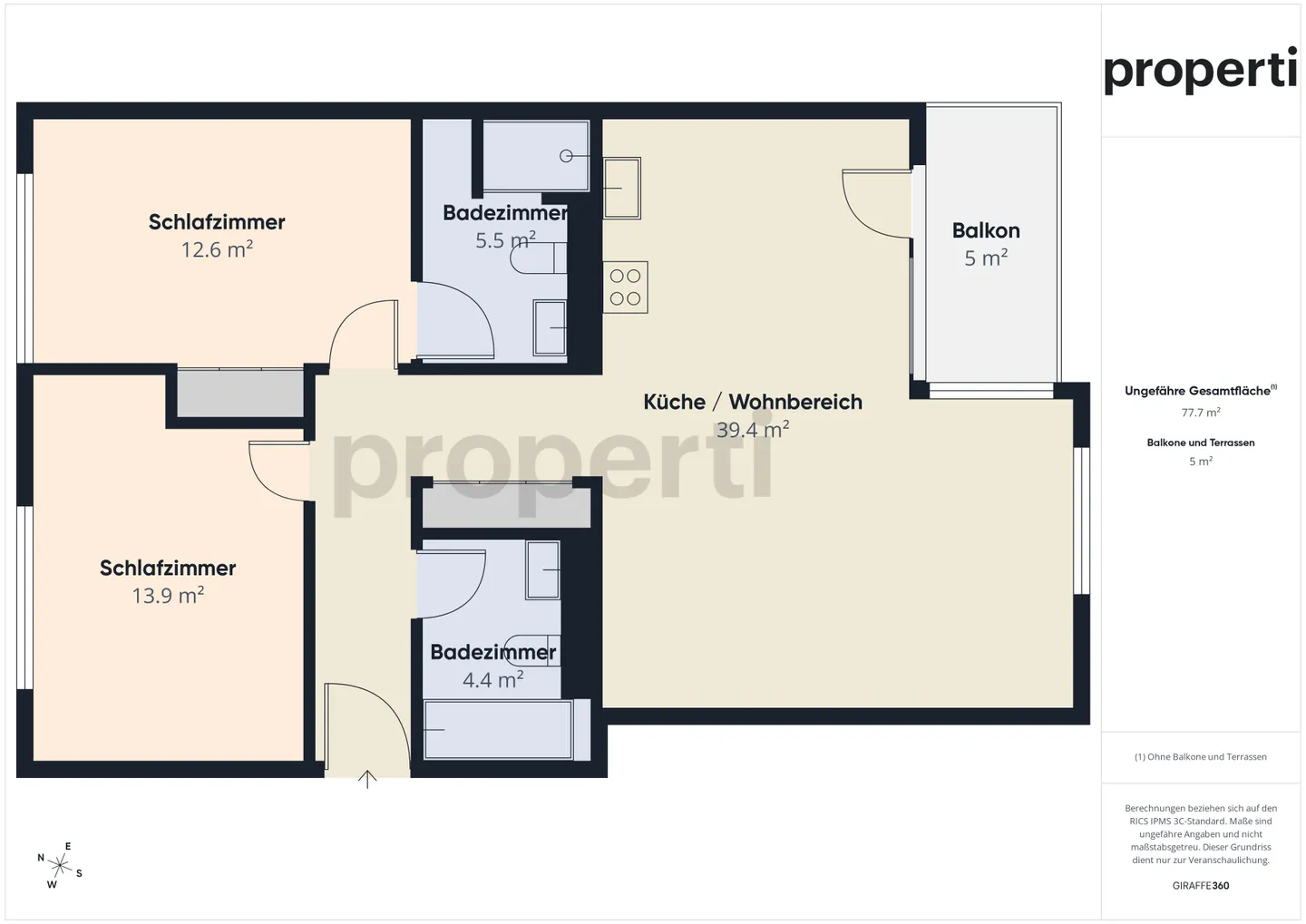 Elegante möblierte 3,5-Zimmer-Wohnung - Sierre - Foto 10 von 11