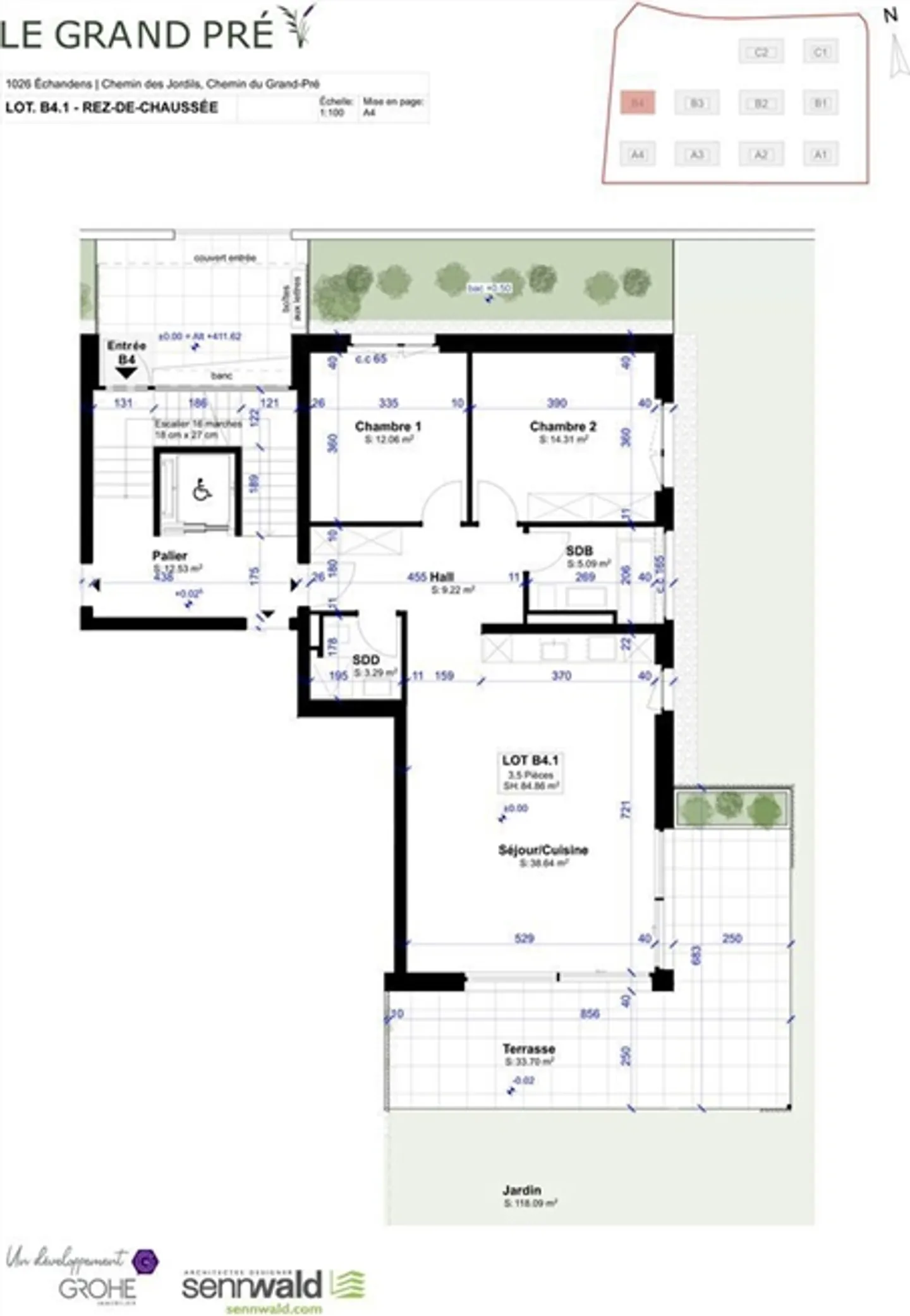 Magnificent garden with 3.5 rooms - Photo 2 of 7