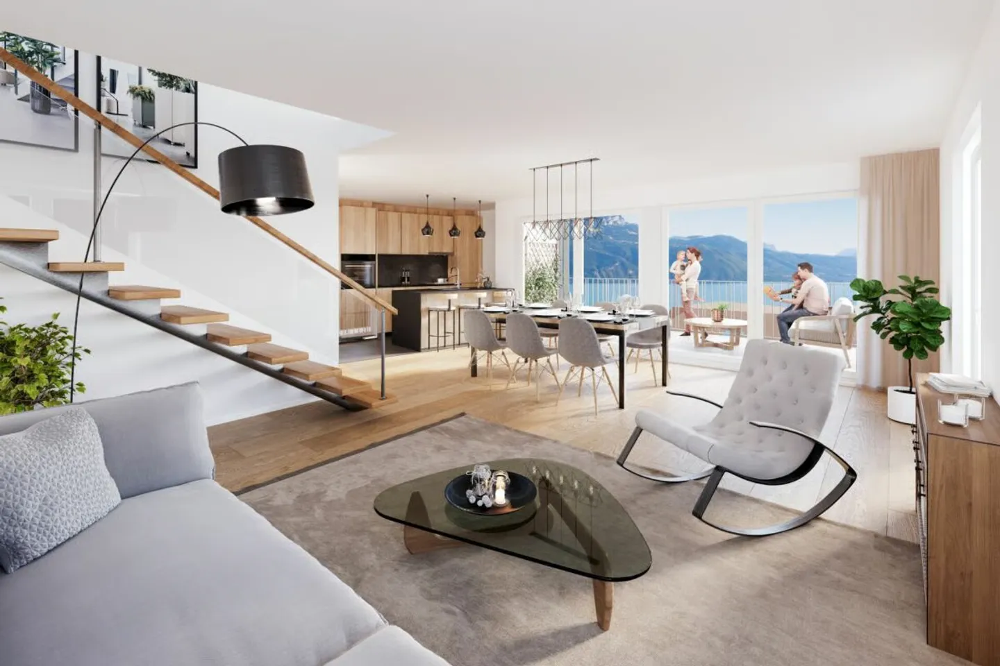 Chexbres: Magnificent apartment with a large terrace of 53m2 and partial lake view - Photo 1 of 7