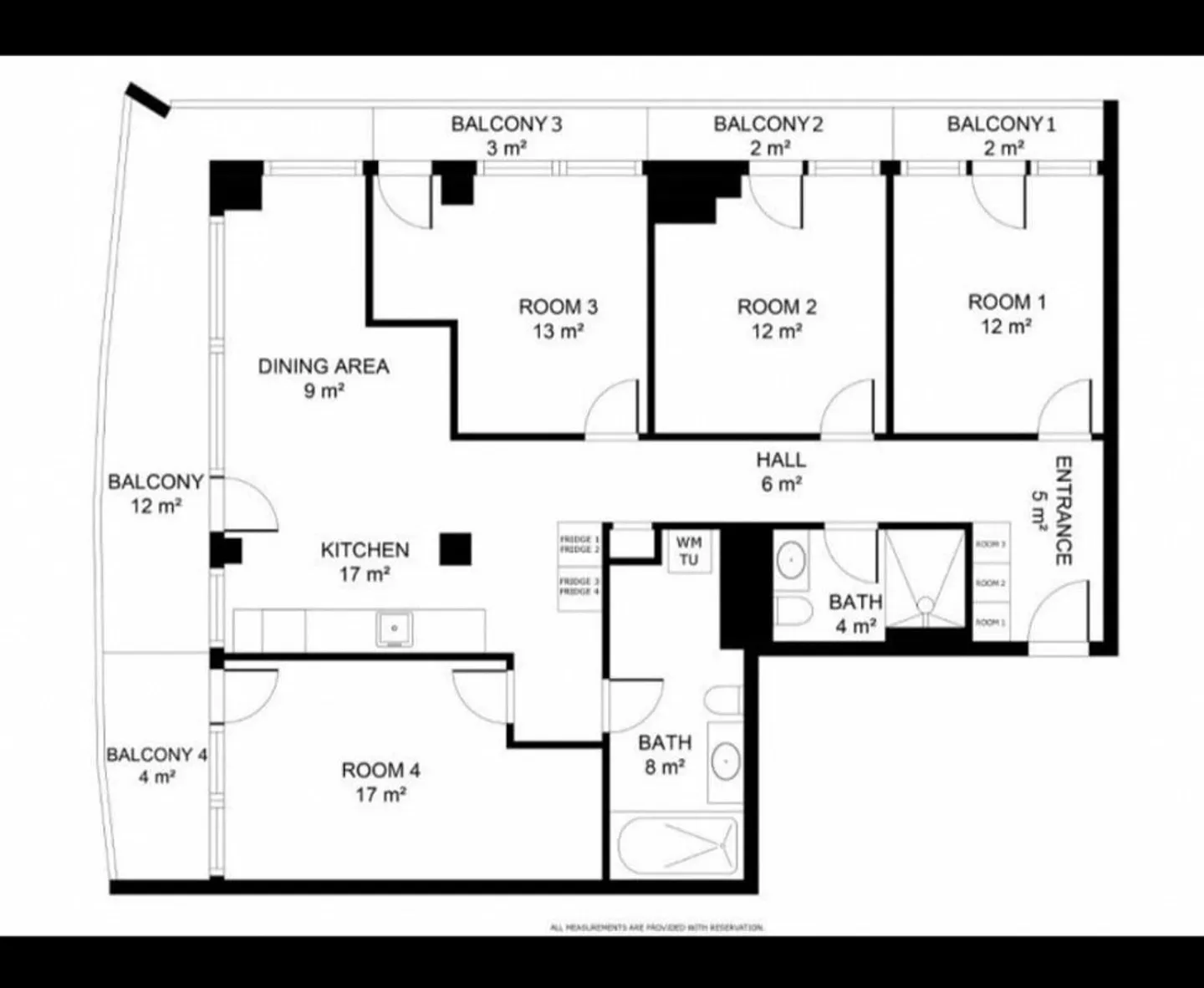 Möbliertes Zimmer im Three Point Tower - Foto 13 von 13