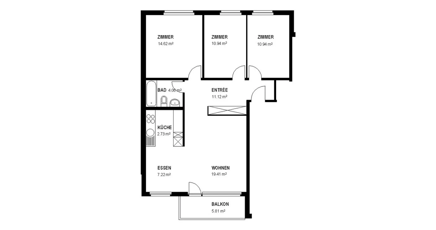 Charmante Wohnung mit Balkon - Foto 12 von 12