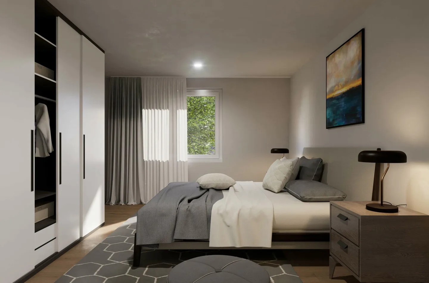 Appartement moderne avec jardin - Photo 3 sur 8