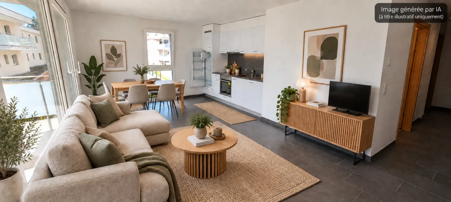 For rent immediately - Beautiful 2.5 room apartment with large balcony - Photo 1 of 7