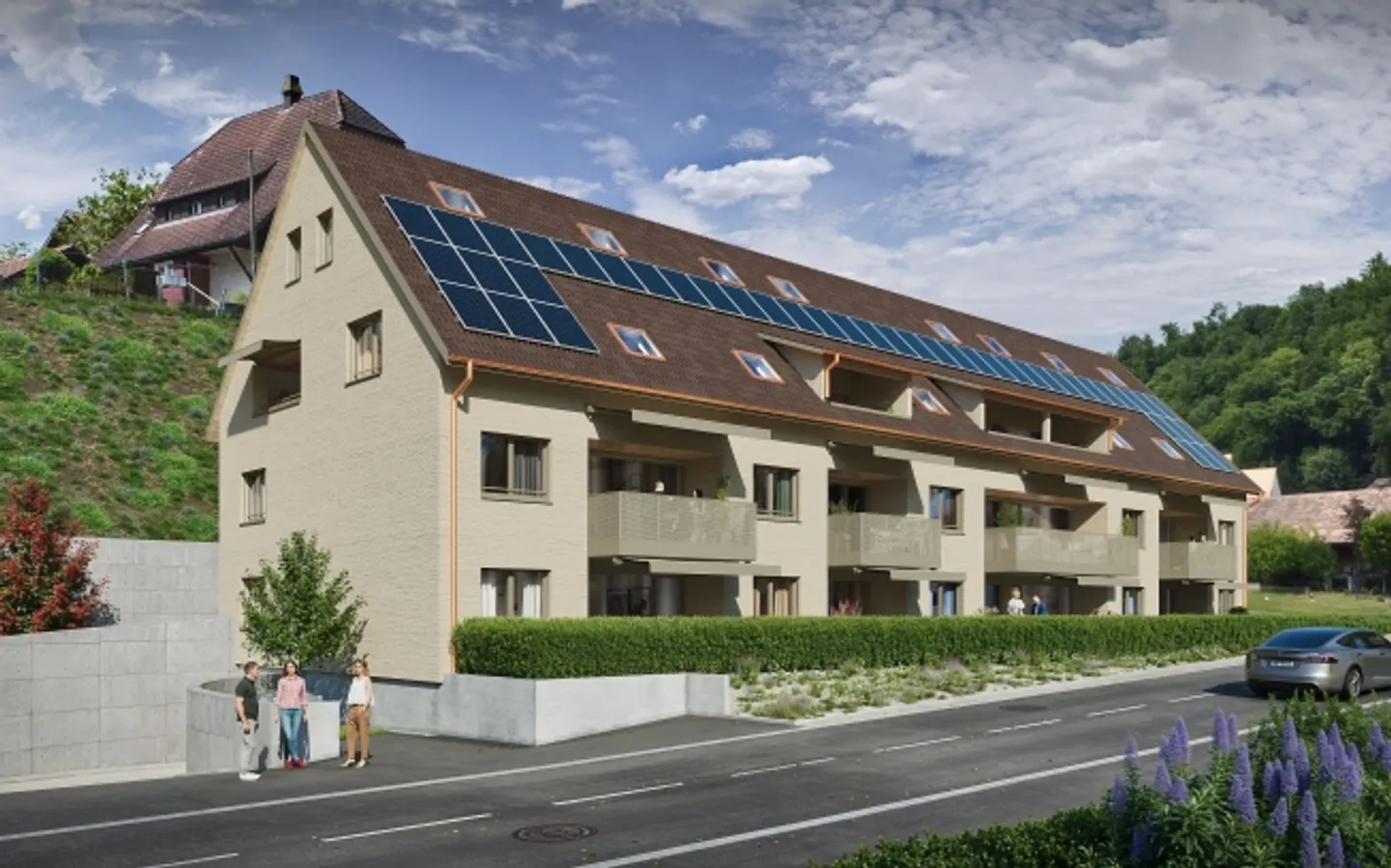 Elegante appartamento giardino di nuova costruzione con 2,5 stanze a Stüsslingen - Foto 2 di 10